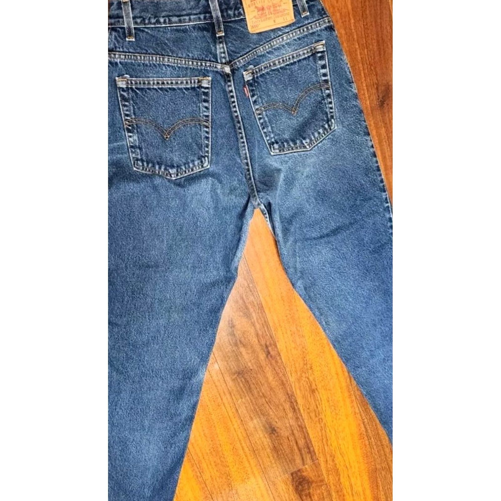 Levi's VINTAGE Levi's 550 Relaxed Fit Jeans Womens Sz 10 28x32 Blue Retro Modern 80s 90s Design Mens Women Boys Girls Size 32" / US 10 / IT 46 - 4 Thumbnail