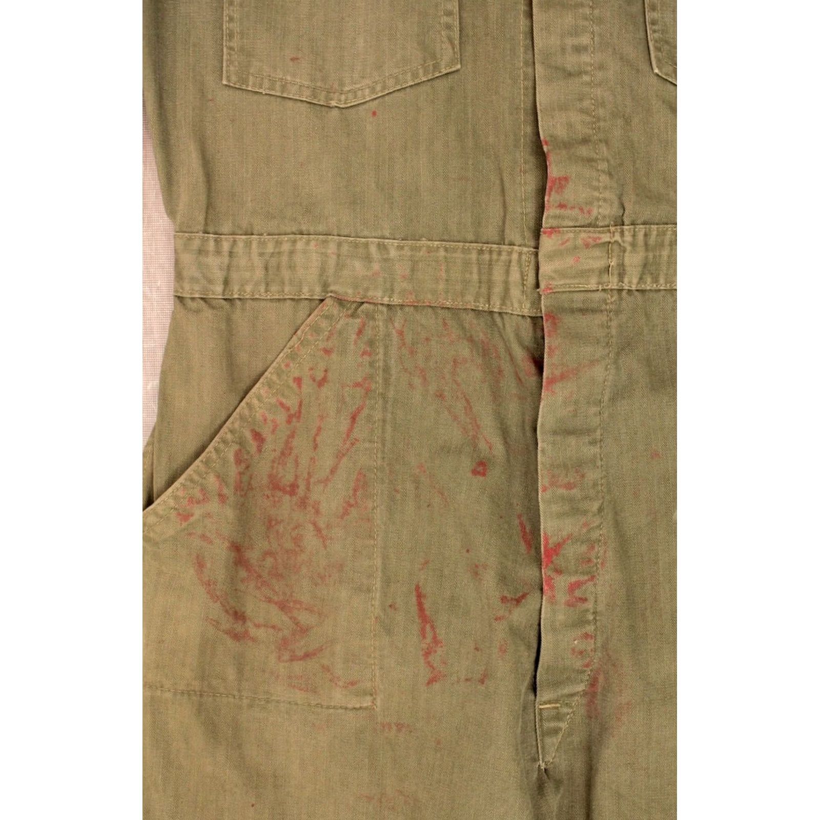 Vintage VTG WWII 1940s Era HBT Wreath Overalls Sz 40 WW2 40s Mechanic Shirt Mens Vintage Overalls Size US 40 / EU 56 - 4 Thumbnail