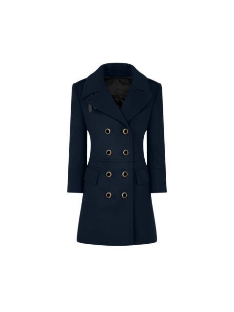 Tom Ford o1w1db10525 CP1609 Compact Wool Cashmere Blend Peacoat Blue Size S / US 4 / IT 40 - 1 Preview