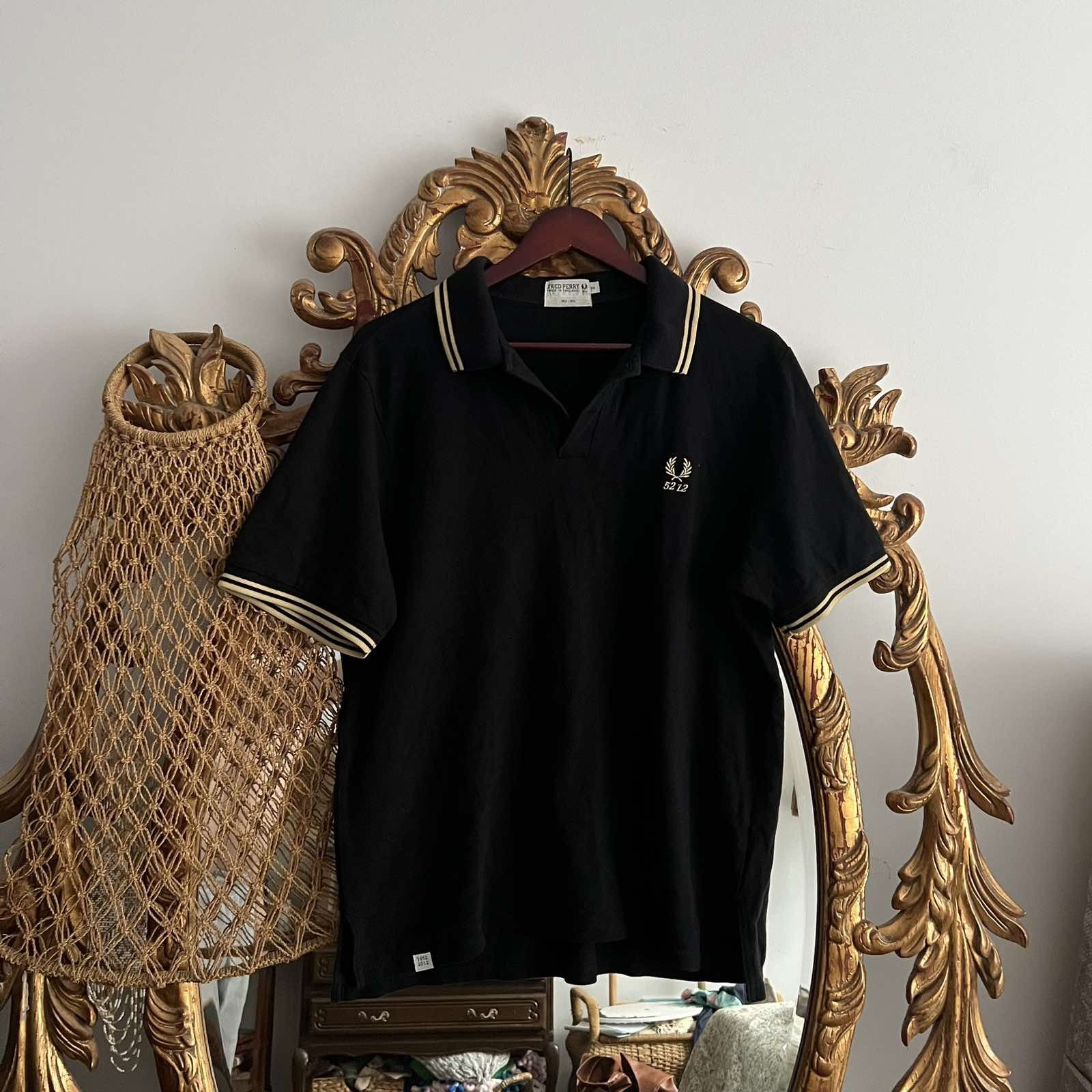 Fred Perry Rare Vintage FRED PERRY Black Polo Tee Sz XL Size US XL / EU 56 / 4 - 1 Thumbnail