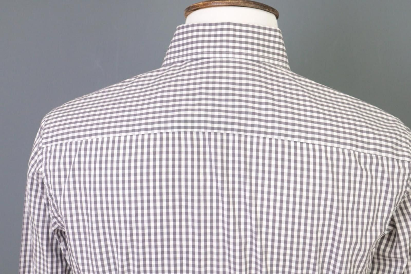 Eton Eton Contemporary Gray Check Button Shirt Size 40/15 3/4 Size US M / EU 48-50 / 2 - 11 Thumbnail