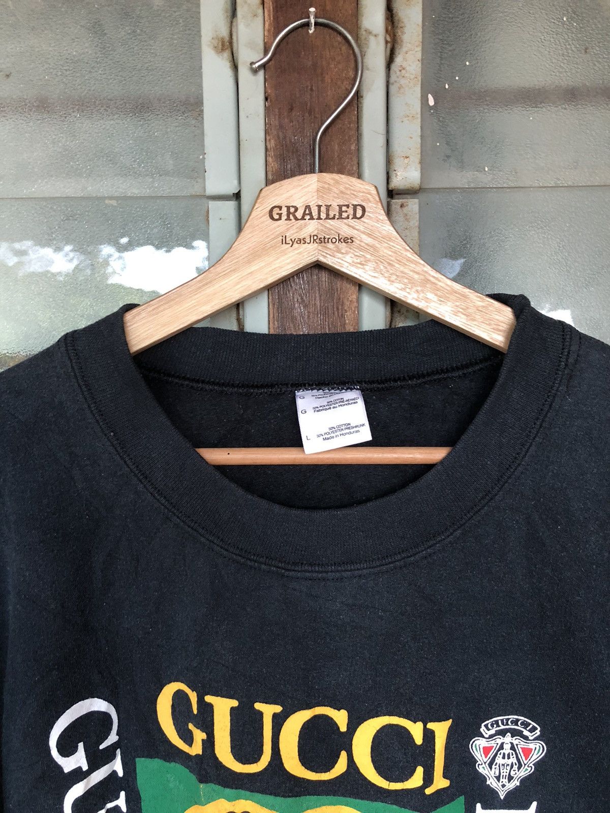 Vintage Vintage 90’s Gucci Bootleg Sweatshirt Size US L / EU 52-54 / 3 - 3 Thumbnail