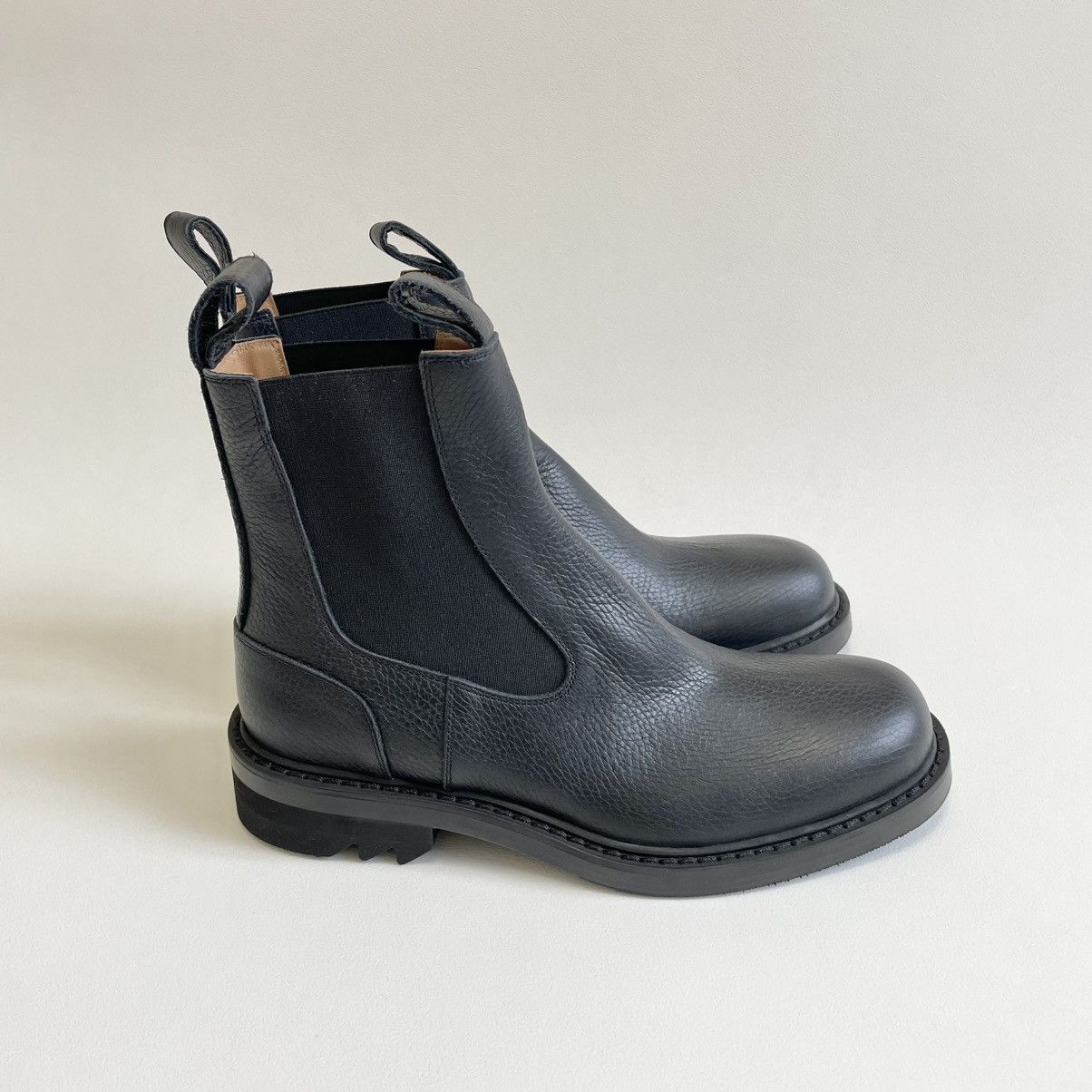 Dries Van Noten Black Tumbled Leather Boots Size US 9 / EU 42 - 4 Thumbnail