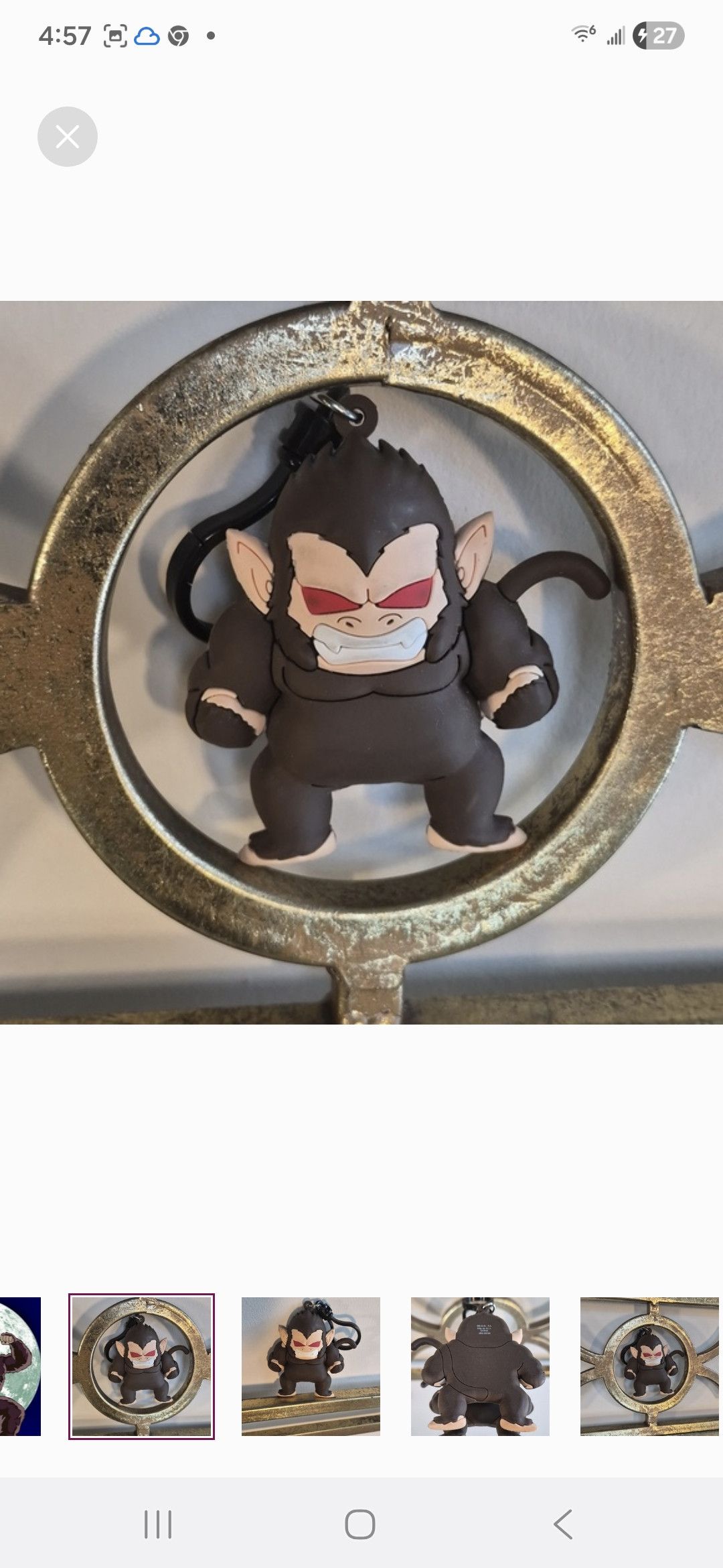 Other Dragon Ball Z Great Ape Gohan 3D Figural Bag Clip Monogram Size ONE SIZE - 6 Thumbnail