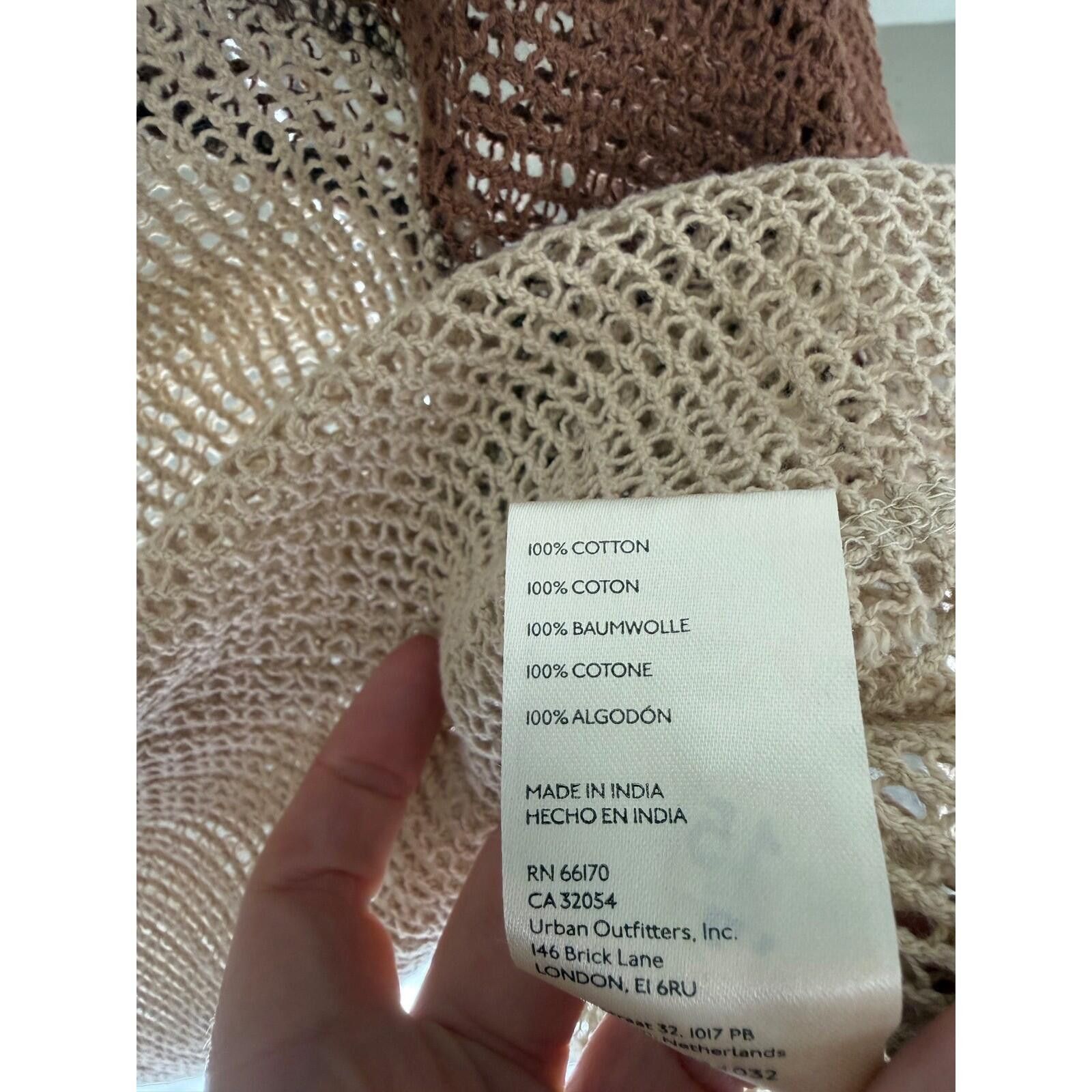 Free People We The Free Free People Cotton Open Knit Raglan Crop Top S Size S / US 4 / IT 40 - 7 Thumbnail