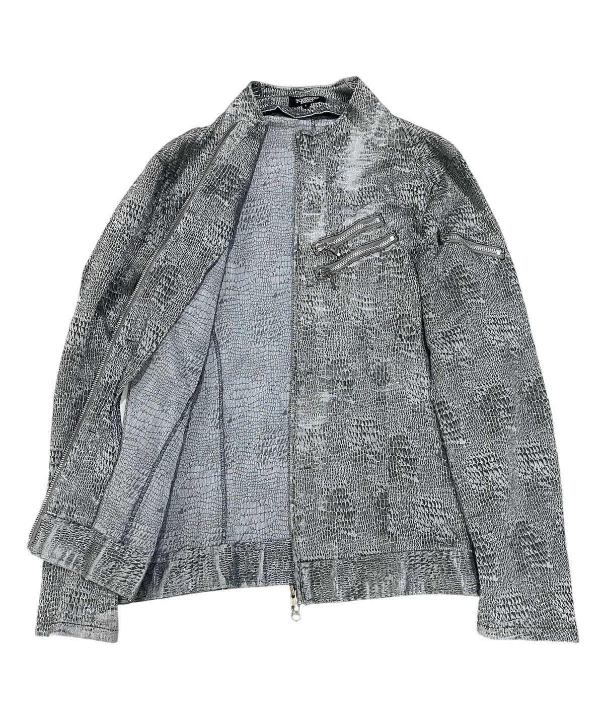Tornado Mart Tornado Mart Crocodile Pattern Design Riders Blouson Jacket Size US L / EU 52-54 / 3 - 3 Thumbnail