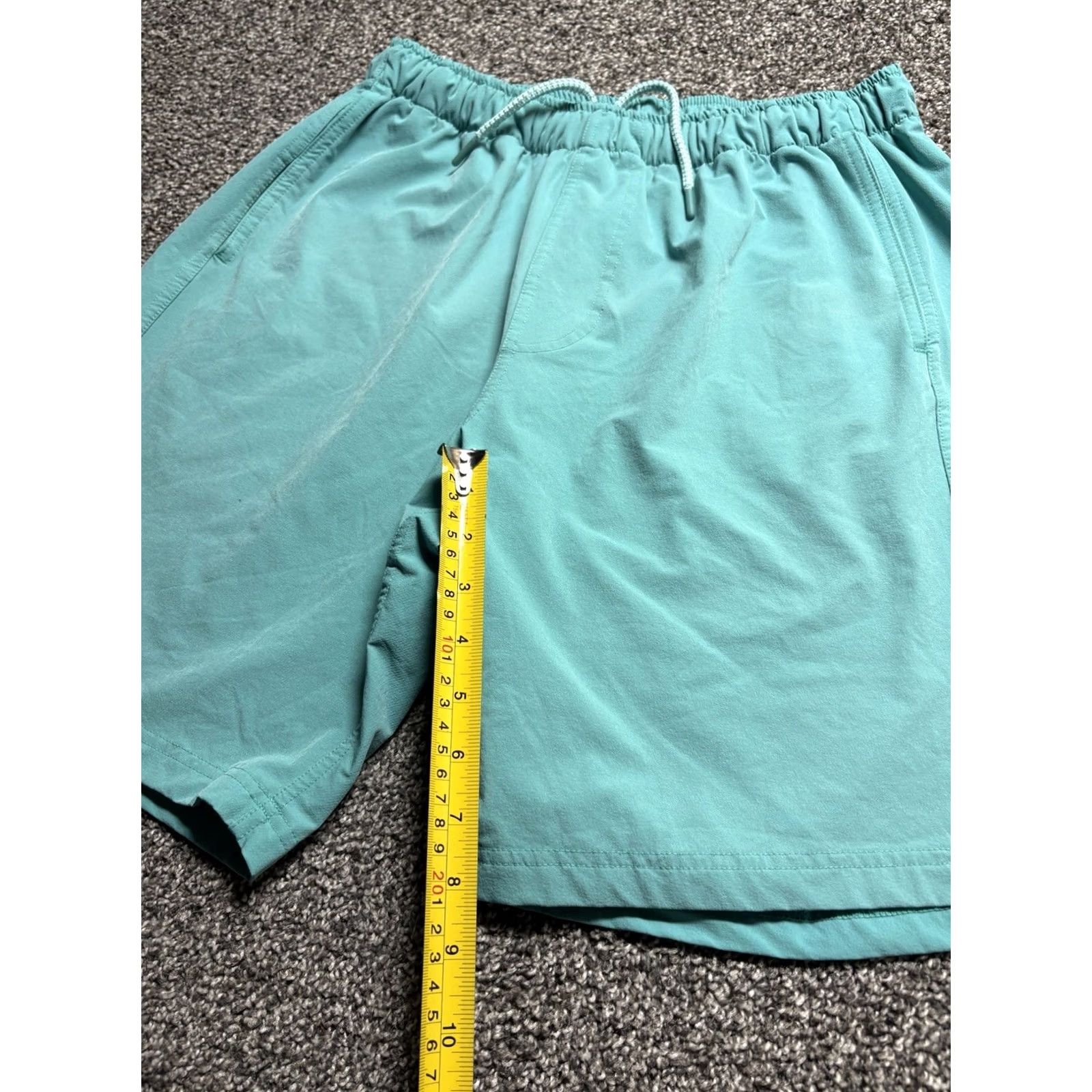Vintage Myles Athletic Shorts Mens Large Turquoise Standard Performance Training Shirt? Size US 33 - 4 Thumbnail
