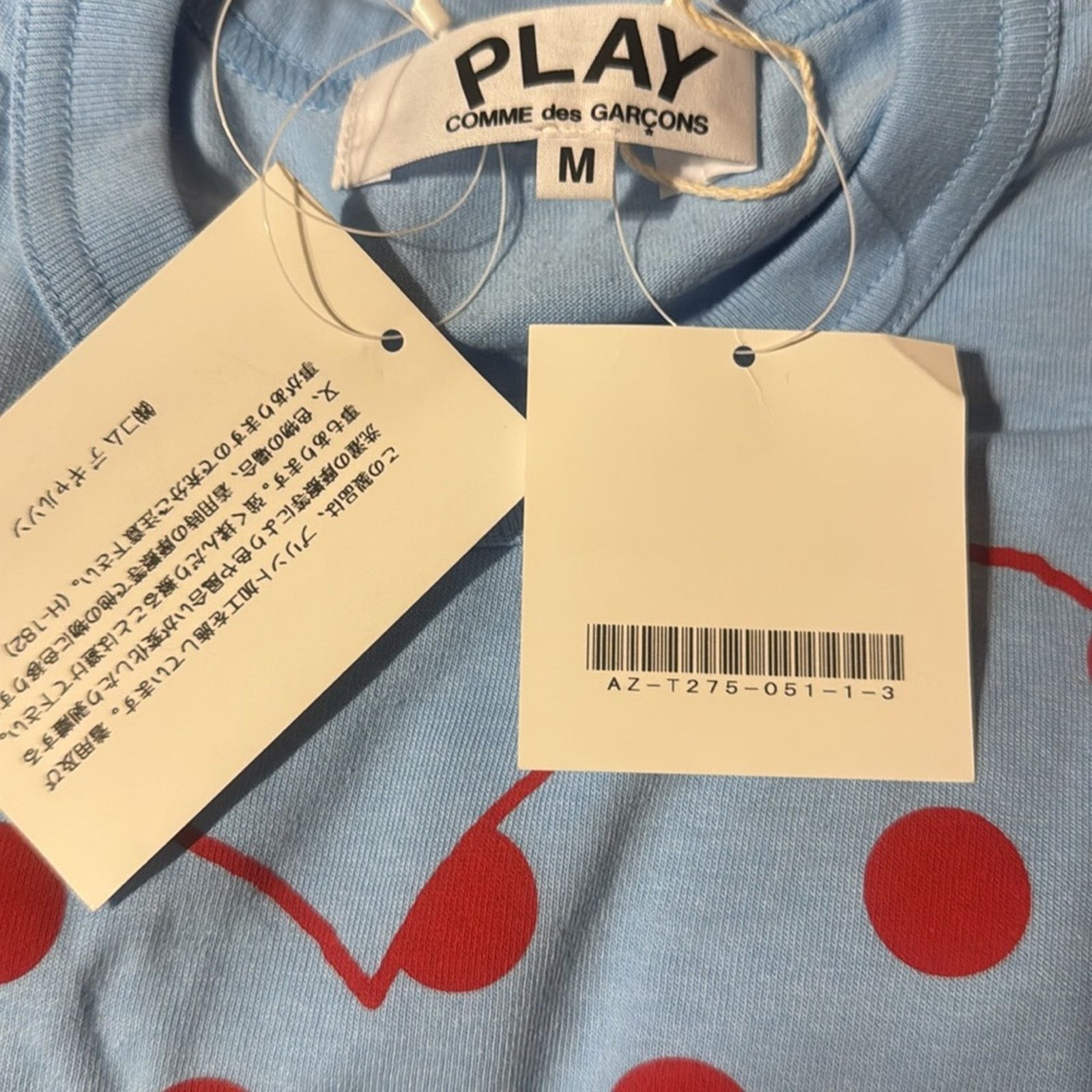 Comme des Garcons PLAY Comme Des Garçons Play Logo Print T shirt Blue Size M / US 6-8 / IT 42-44 - 6 Thumbnail