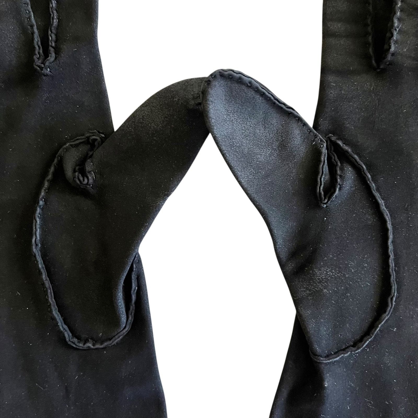 Vintage Vintage Black Fabric Forearm Long Evening Gloves Size 7 Size ONE SIZE - 5 Thumbnail
