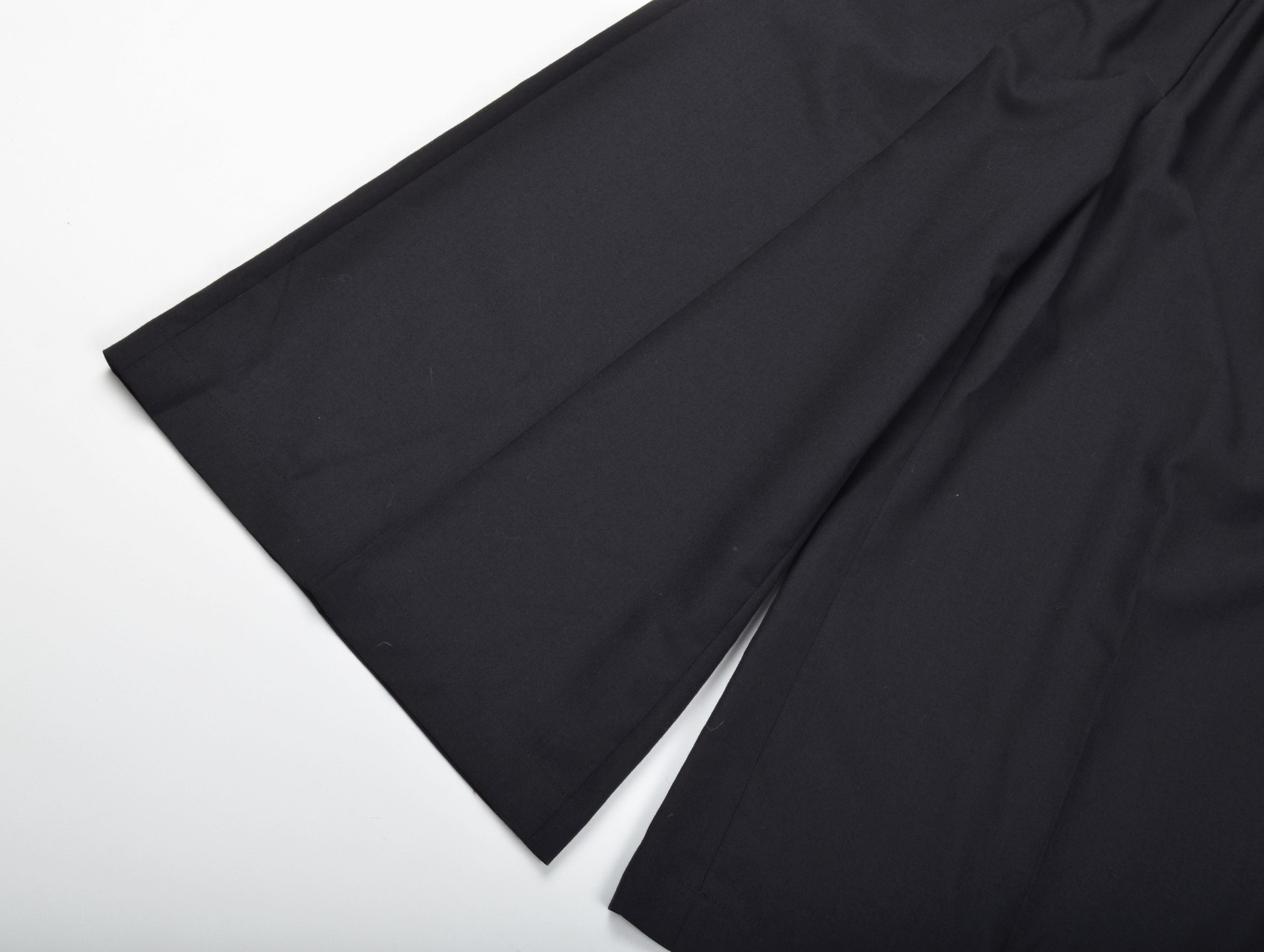 Loewe Loewe Black Wool Wide Leg Cropped Culottes Trousers Pants Size 24" / US 00 / IT 34 - 6 Thumbnail