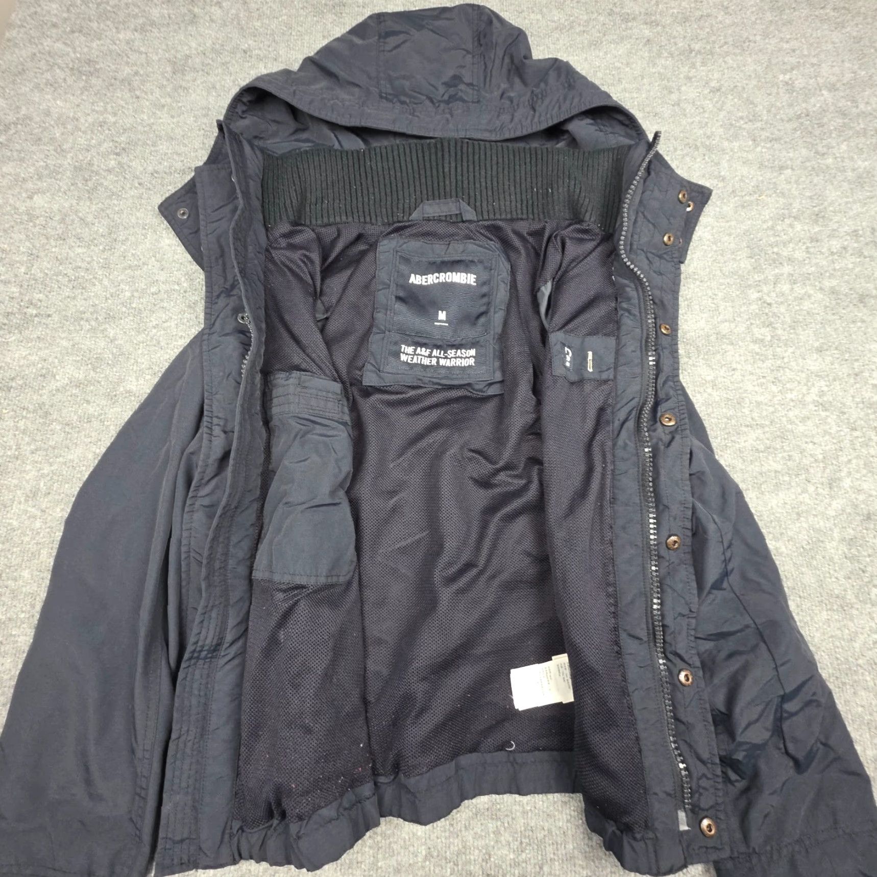 Abercrombie & Fitch Abercrombie & Fitch Weather Warrior Hooded Lined Softshell Jacket Coat Womens M Blue Parka Size M / US 6-8 / IT 42-44 - 3 Thumbnail