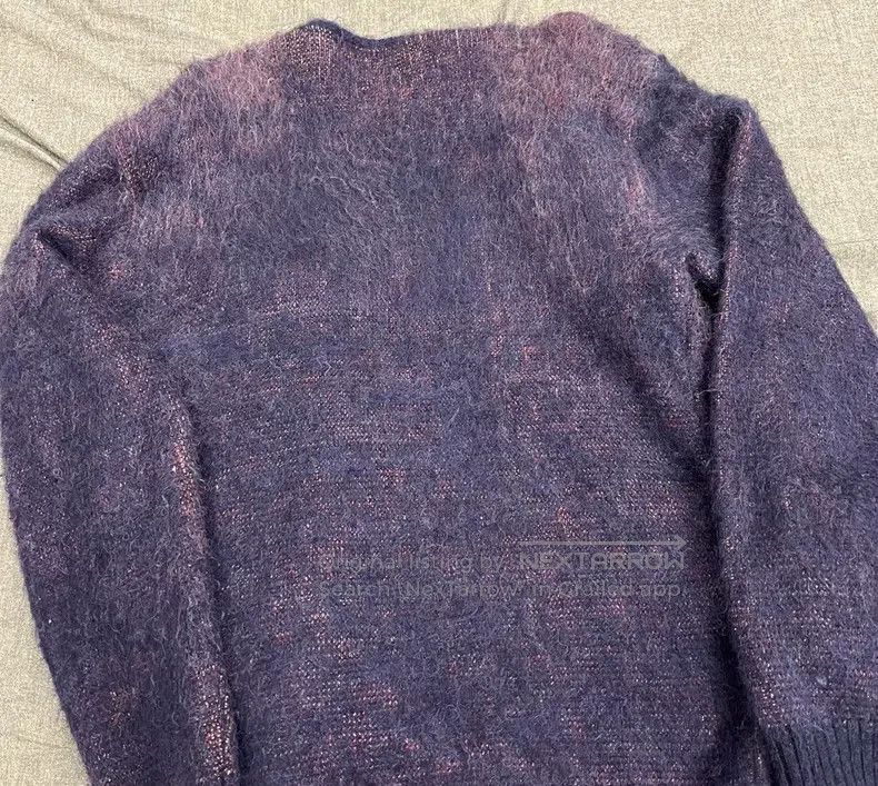 Needles Needles Purple butterfly horsehair sweater Size US M / EU 48-50 / 2 - 5 Thumbnail