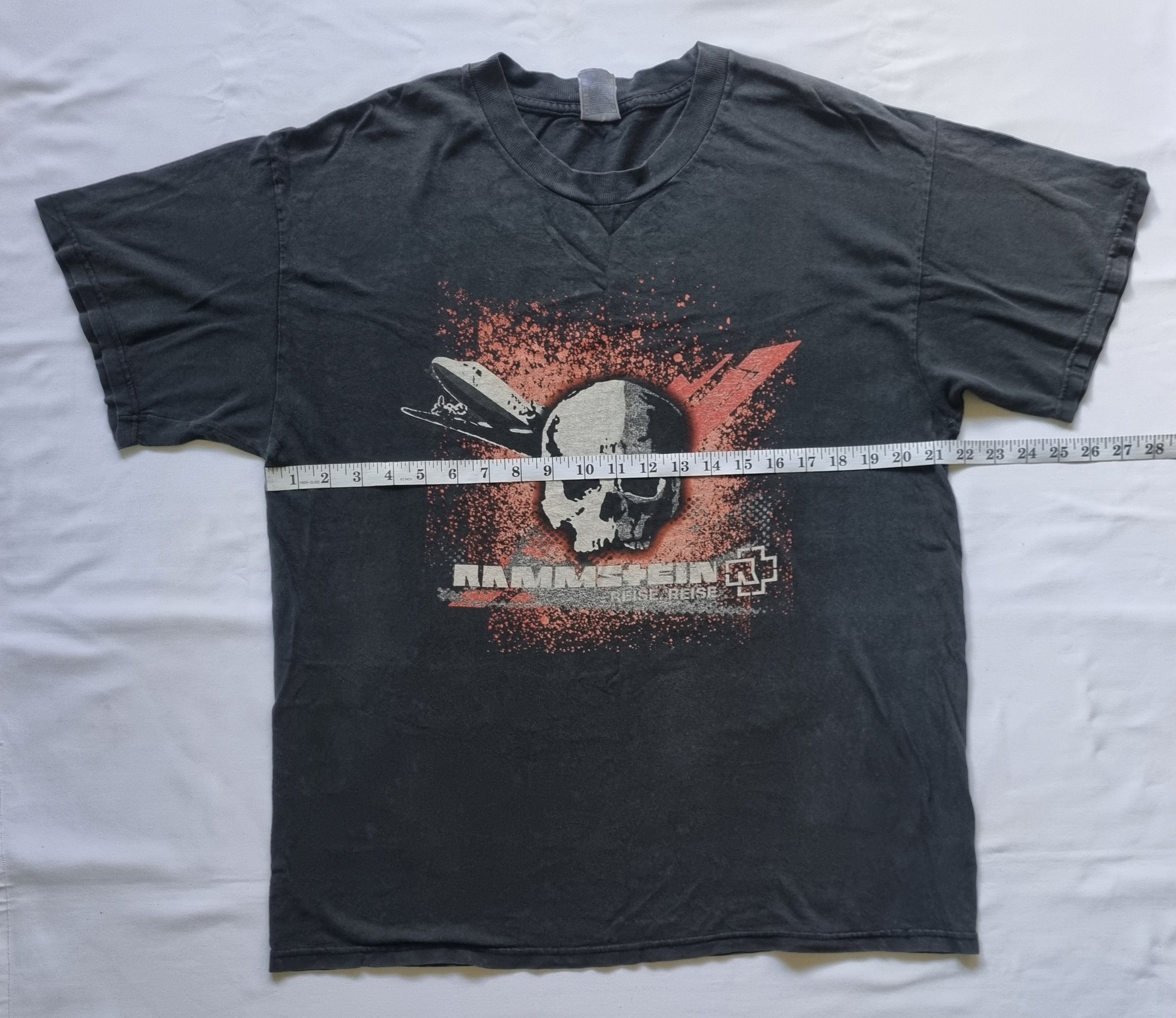 Band Tees × Vintage Rammstein Band Tee T shirt Big Logo Rick Tee Metal Size US L / EU 52-54 / 3 - 3 Thumbnail