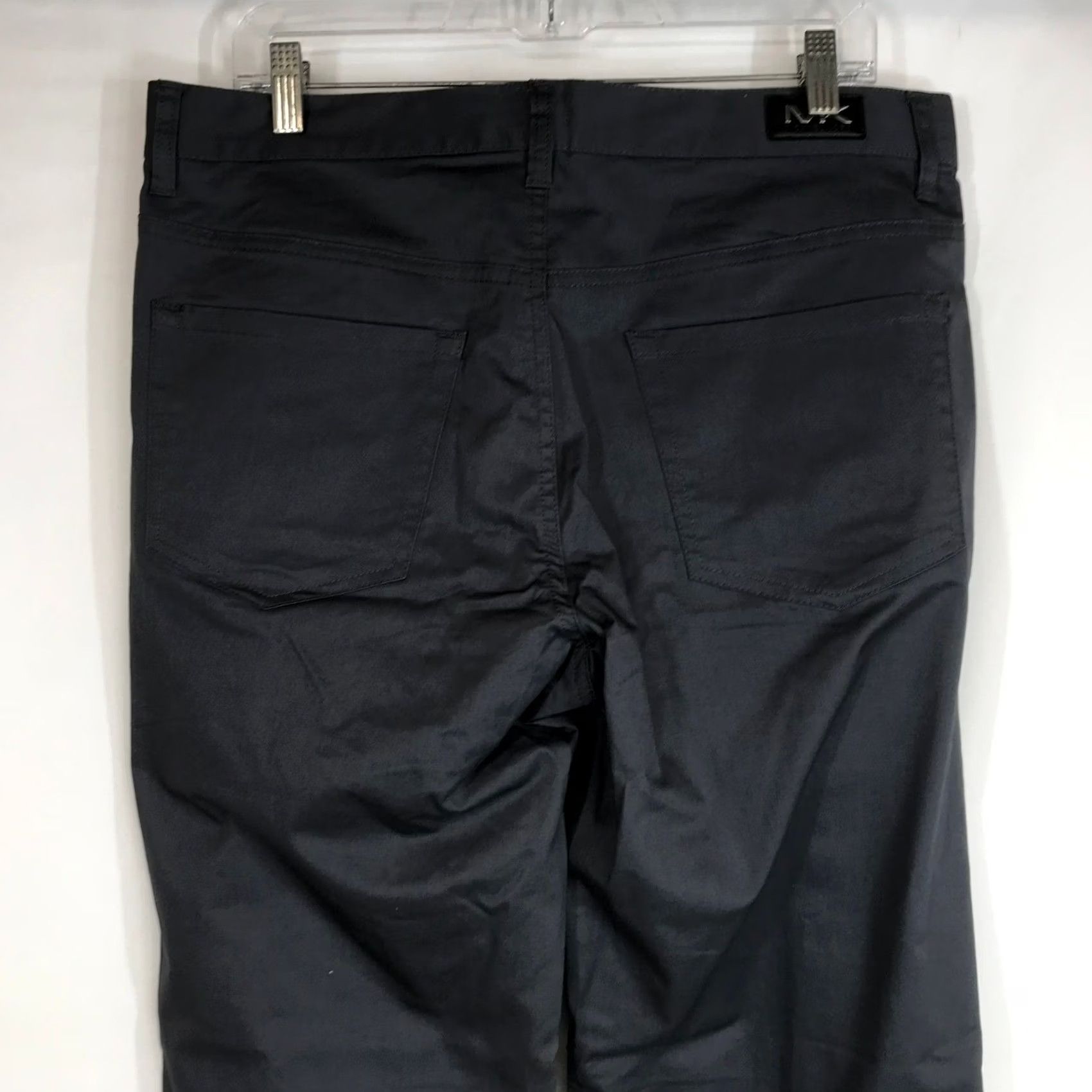 Michael Kors VINTAGE None Michael Kors Mens Classic Fit Charcoal Gray Straight Leg Pants 34 inches 34 in Gray Solid Pants Mens 34 Debris Size US 34 / EU 50 - 5 Thumbnail