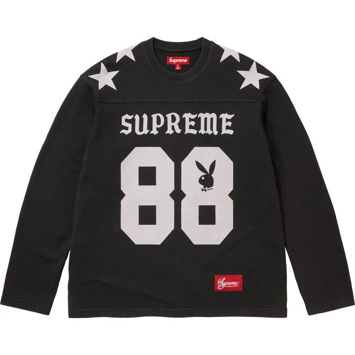 Supreme Supreme 99 L/S Football Top Black | Grailed