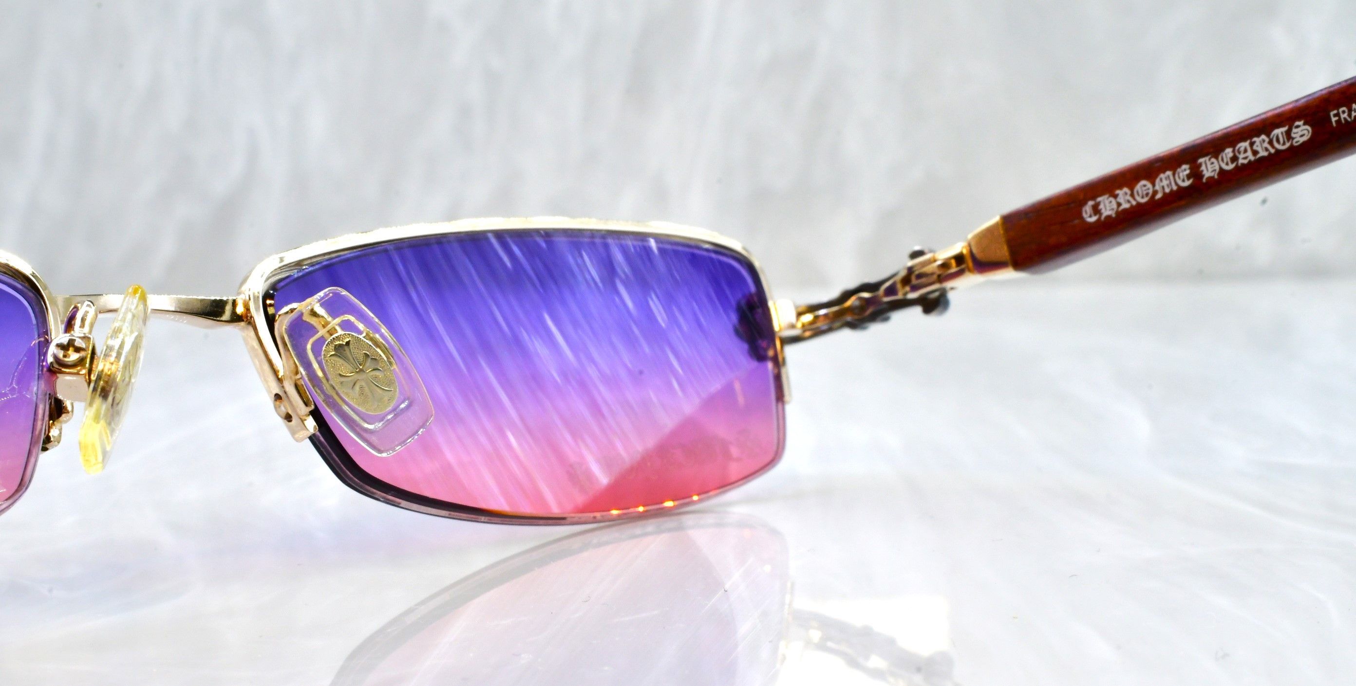 Chrome Hearts Chrome Hearts Rocks Rare sunglasses cartier 53/14 bubinga Size ONE SIZE - 5 Thumbnail