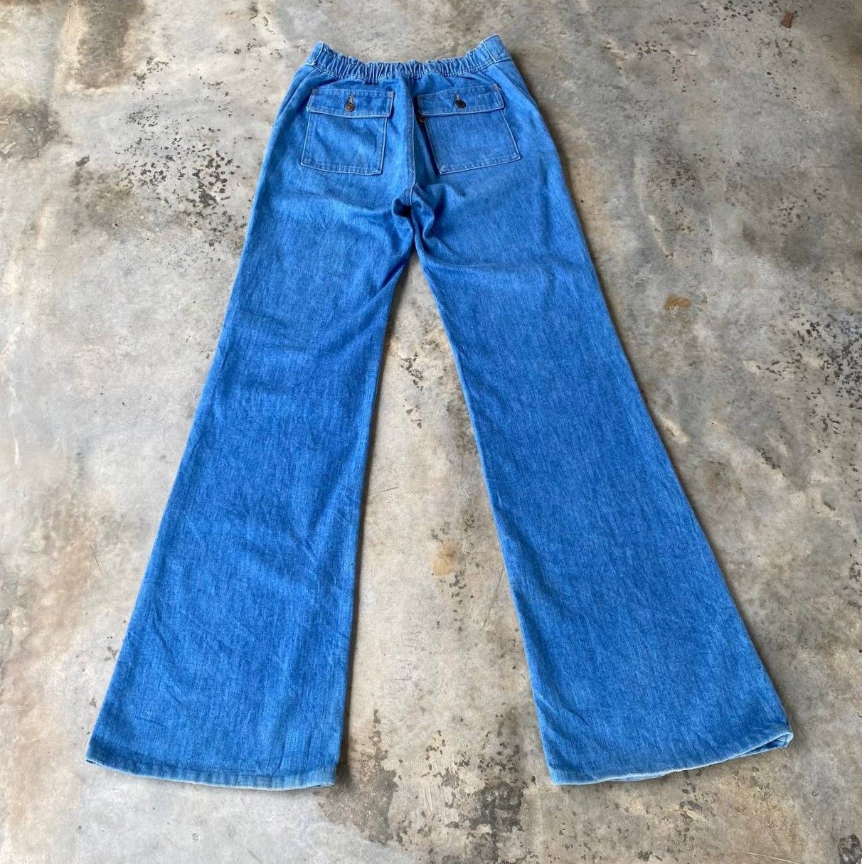 Levi's Vintage Clothing RARE 70S LEVIS 648 FLARE DENIM ORANGE TAG ZIP TALON Size US 29 - 2 Thumbnail