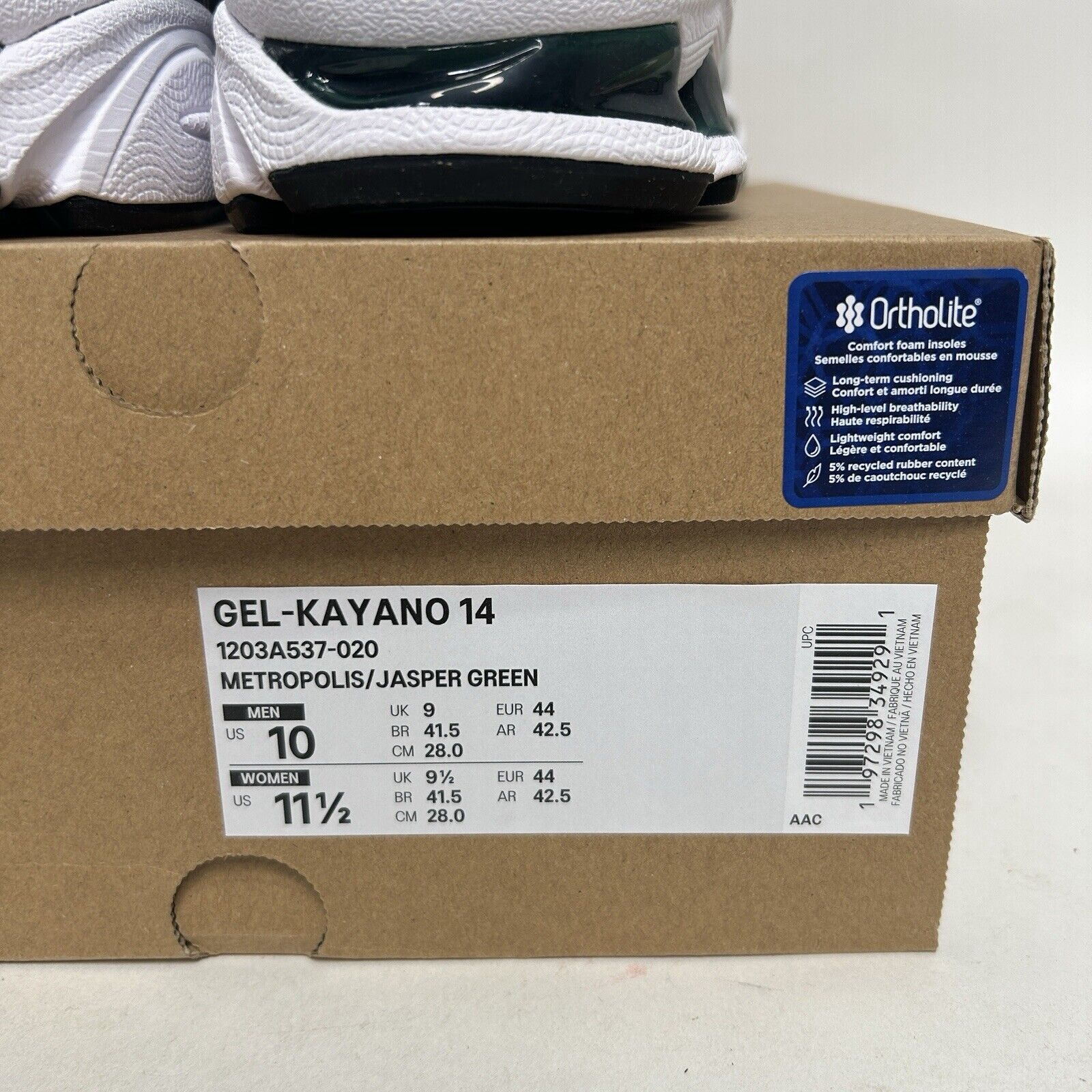 Asics ASICS Gel-Kayano 14 “Metropolis Jasper Green” 2024 Size US 10 / EU 43 - 5 Thumbnail