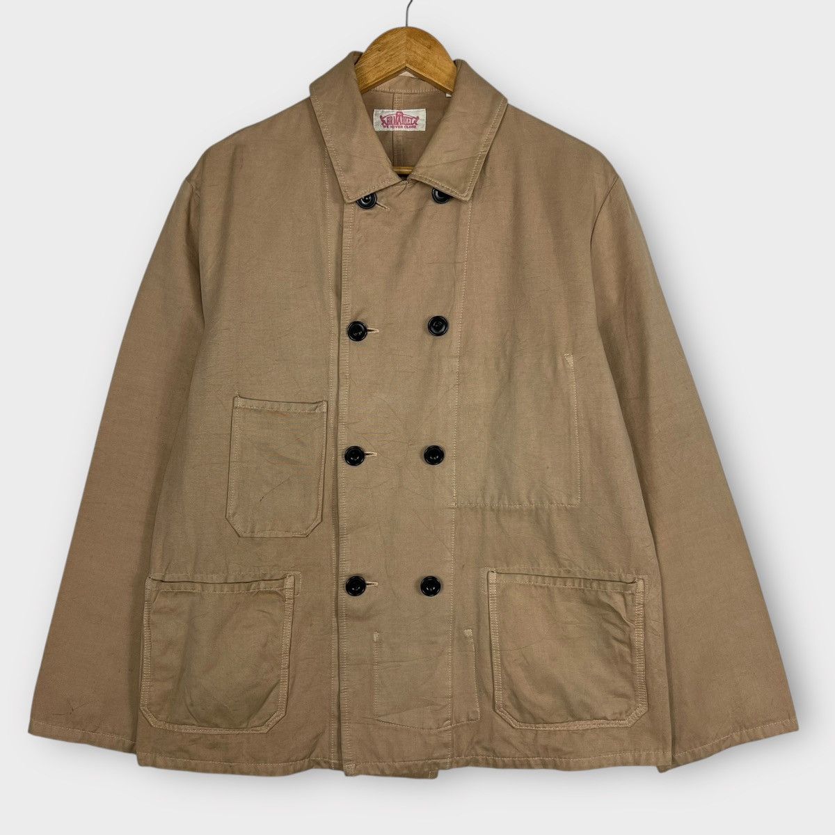 HOLLYWOOD RANCH MARKET 🔥 Pick Hollywood Rach Market Moleskin Double Breast Jacket Size US L / EU 52-54 / 3 - 2 Thumbnail