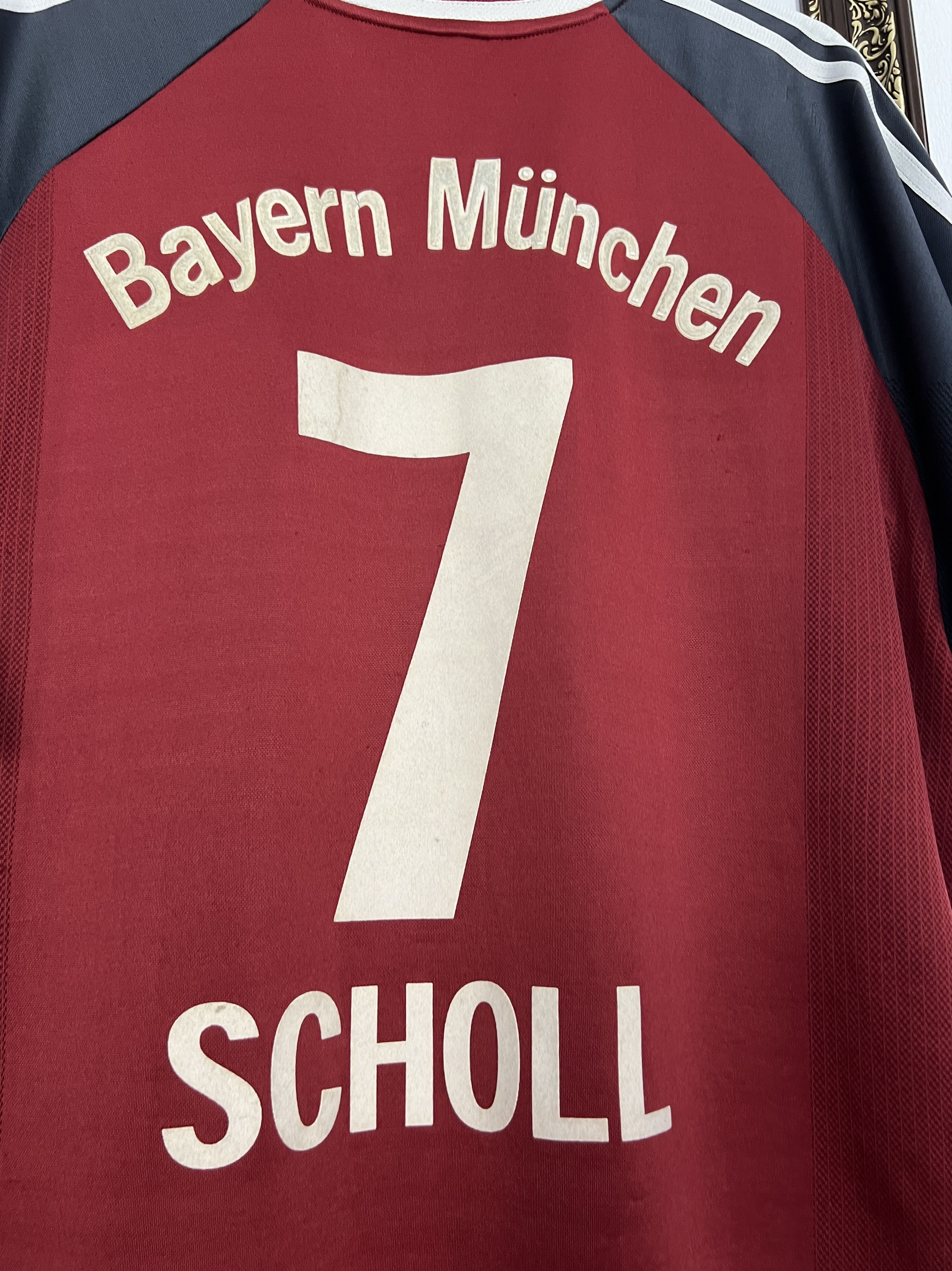 Adidas Bayern Munich football shirt Soccer Adidas Scholl Jersey Size US XL / EU 56 / 4 - 11 Thumbnail