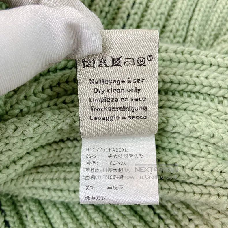 Hermes Hermes Green Knit Sweater Size US XL / EU 56 / 4 - 8 Thumbnail