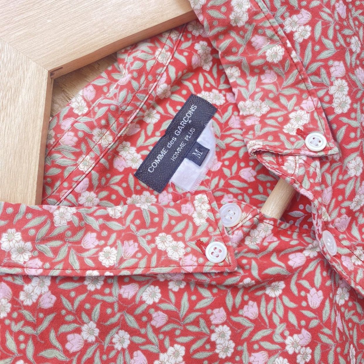 Comme des Garcons Homme 2008 Comme des Garcons Homme Plus Flower Full Print Shirts Size US L / EU 52-54 / 3 - 5 Thumbnail