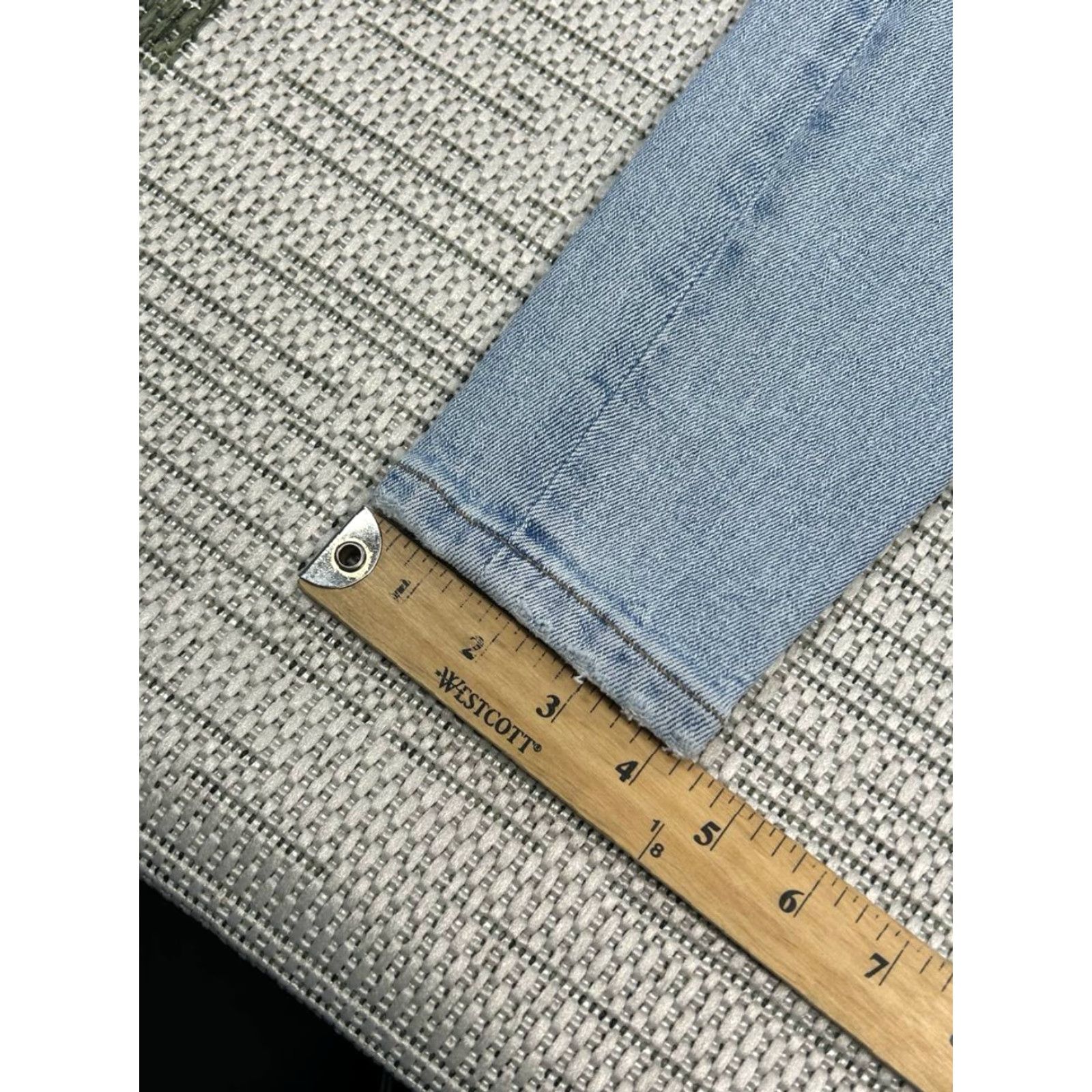 Zara Zara Jeans Womens 6 Blue Denim Logo Stretch High Rise Skinny 26x27 Adult Regular Button Zip Size 28" / US 6 / IT 42 - 7 Thumbnail
