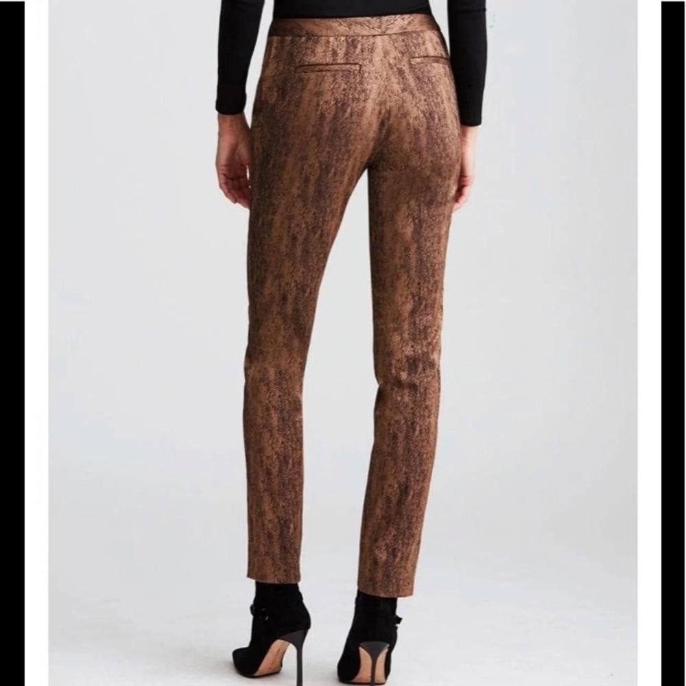 image of Designer Etcetra Animal Print Pants in Gold, Women's (Size 30)