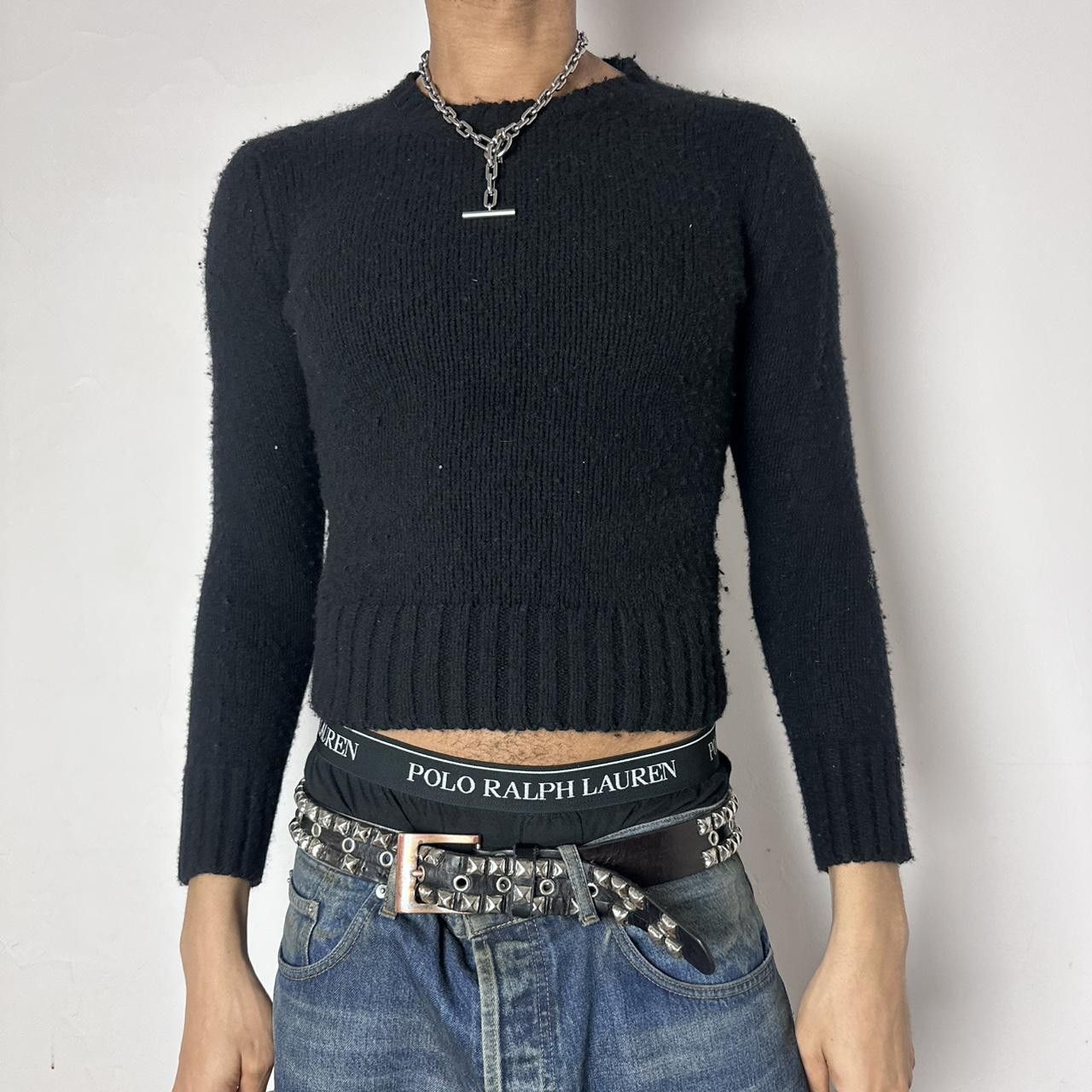 Club Monaco Club Monaco Lambswool Cashmere Black Sweater - Small Size US S / EU 44-46 / 1 - 6 Thumbnail