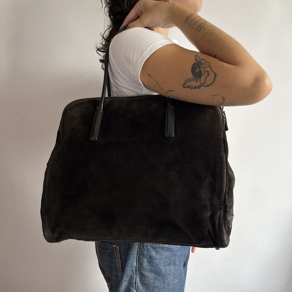 パリコレクション Shoulder Suede Prada Vintage Vintage × Prada Bag Grailed | バッグ