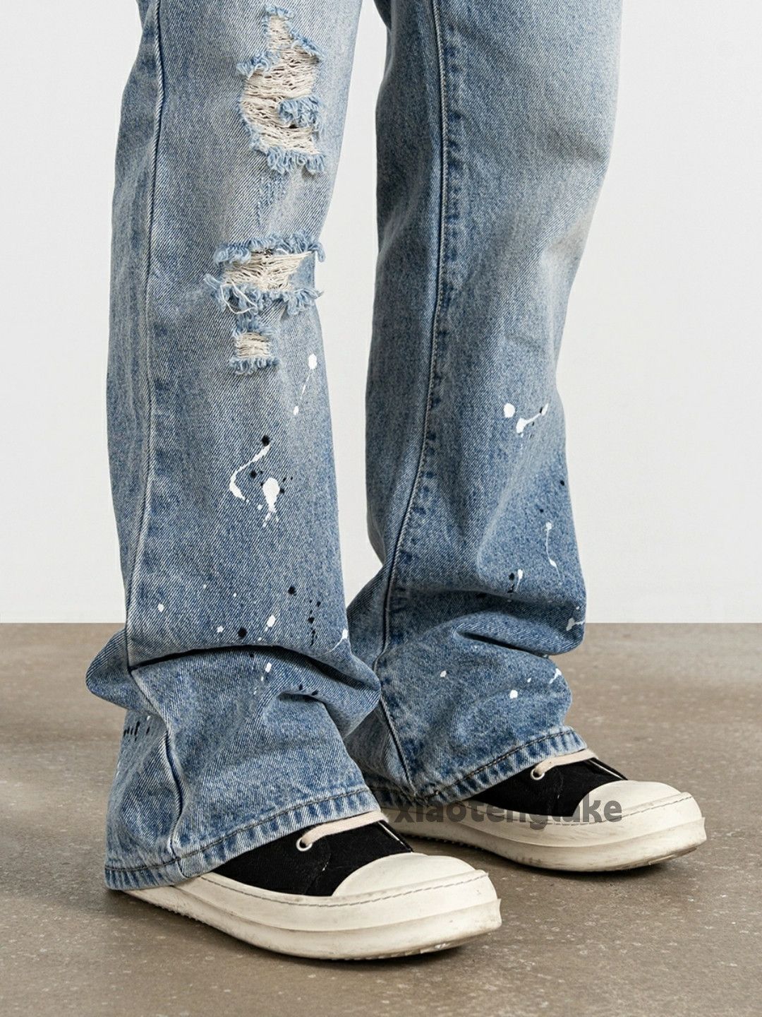 Jean × Vintage washed faded cleanfit yuppie utility flared jeans Size US 32 / EU 48 - 5 Thumbnail