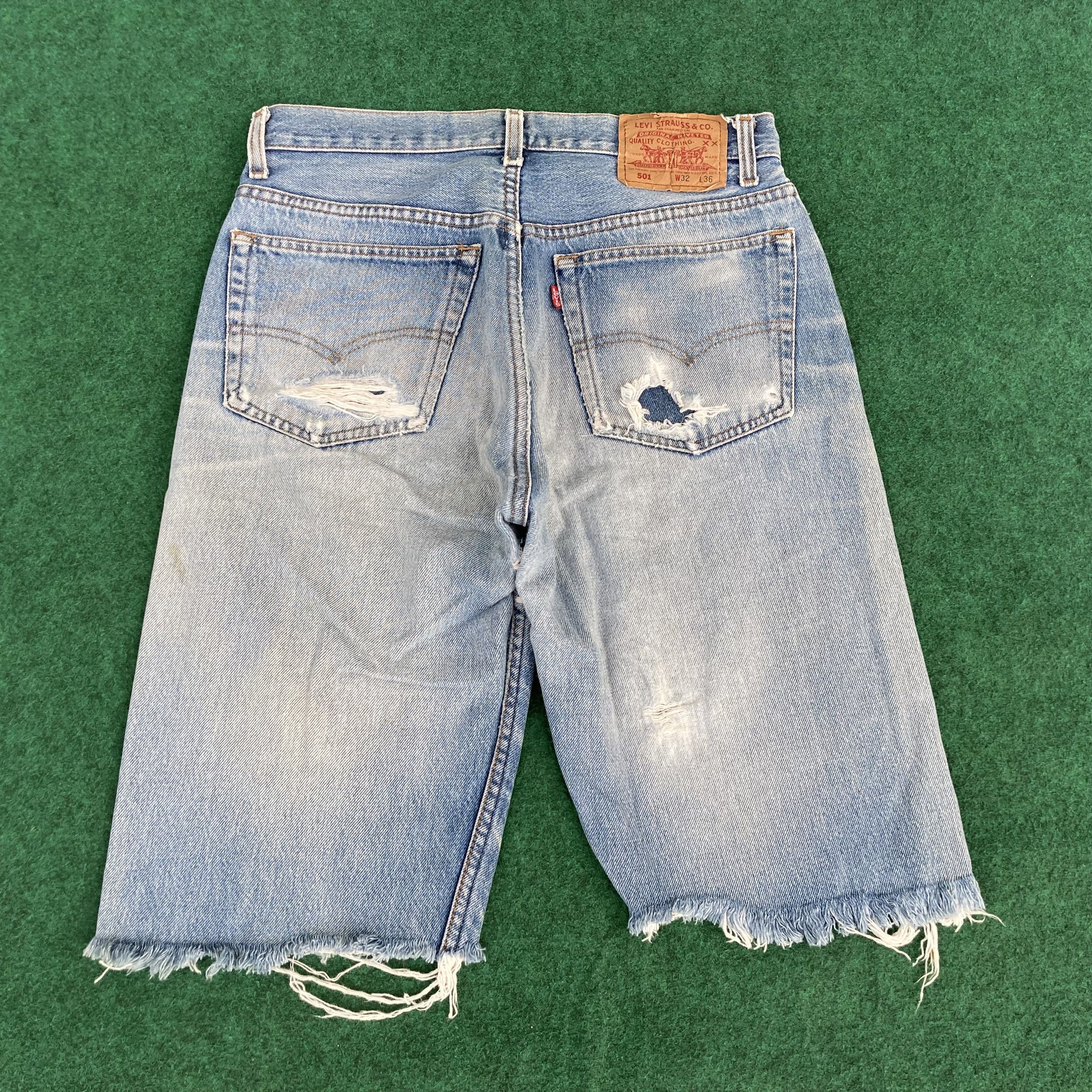 Levi's × Vintage Vintage Levis 501 Short Sz 30 Jorts Jeans Size US 30 / EU 46 - 14 Thumbnail