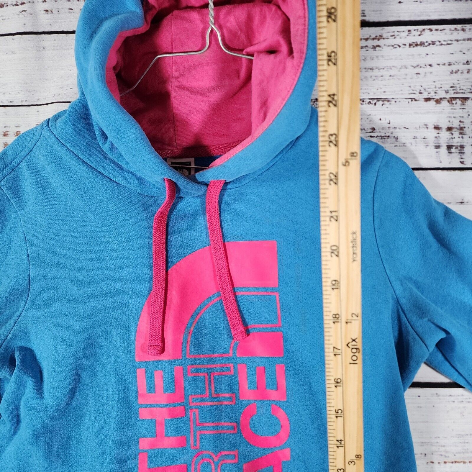 The North Face The North Face Blue Pink Hoodie Women M Sweatshirt Pullover Size M / US 6-8 / IT 42-44 - 8 Thumbnail