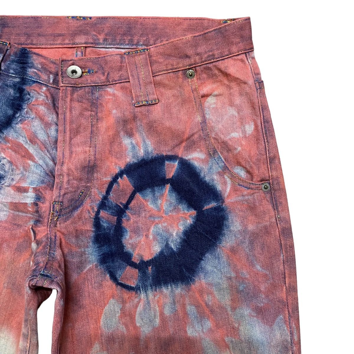 If Six Was Nine Veronica Led Rechwe Denim Flare Jeans Bleach Size US 32 / EU 48 - 5 Thumbnail