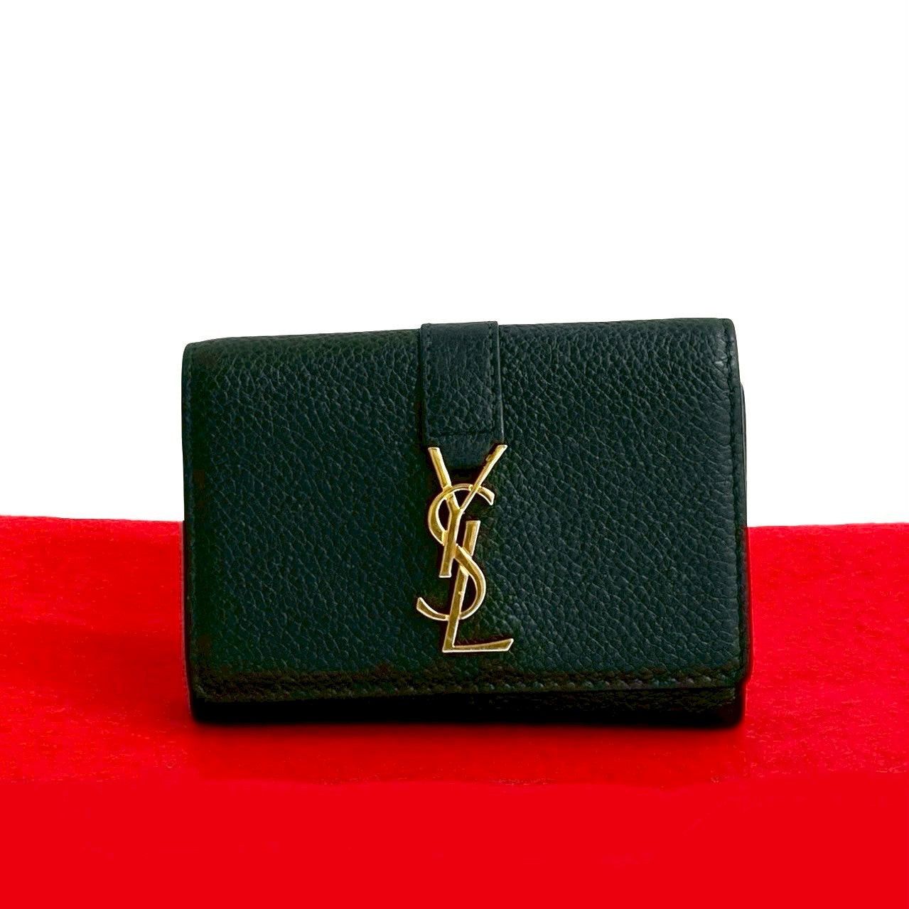 Yves Saint Laurent Yves Saint Laurent Black Leather Size ONE SIZE - 1 Thumbnail