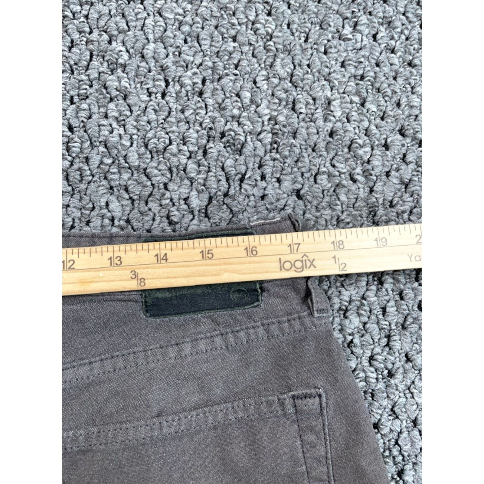 Vintage AG Adriano Goldschmied Chino Pants Men 34 Regular Gray Stretch Tapered Leg Flat Front Zip Fly Pockets Vintage No Size US 34 / EU 50 - 5 Thumbnail