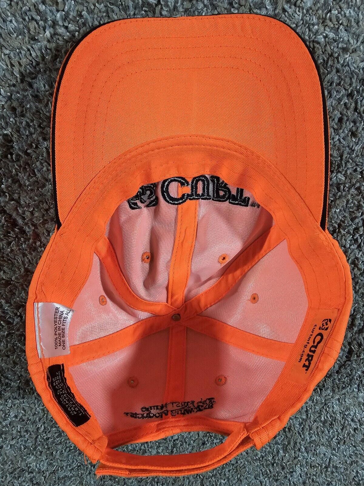 Designer CURT mfg Orange OSFA strapback Hat Size ONE SIZE - 7 Thumbnail