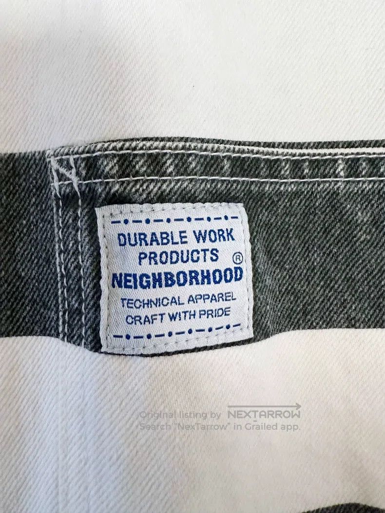 Neighborhood Neighborhood Black and white striped work jacket Size US L / EU 52-54 / 3 - 4 Thumbnail