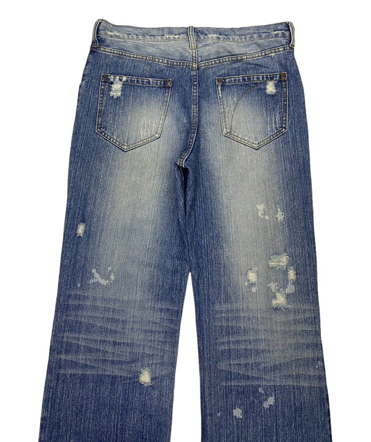 Hysteric Glamour EXHIBITIONIST JAPAN PUNK DISTRESSED DENIM PANTS Size US 32 / EU 48 - 4 Thumbnail