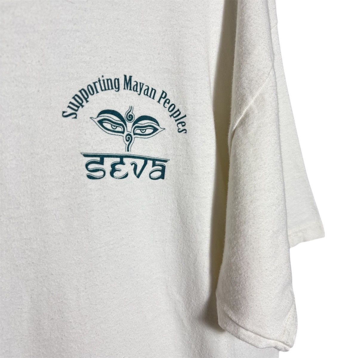 Vintage Vintage 90s Savage Mayan Art T-Shirt Size US XL / EU 56 / 4 - 5 Thumbnail