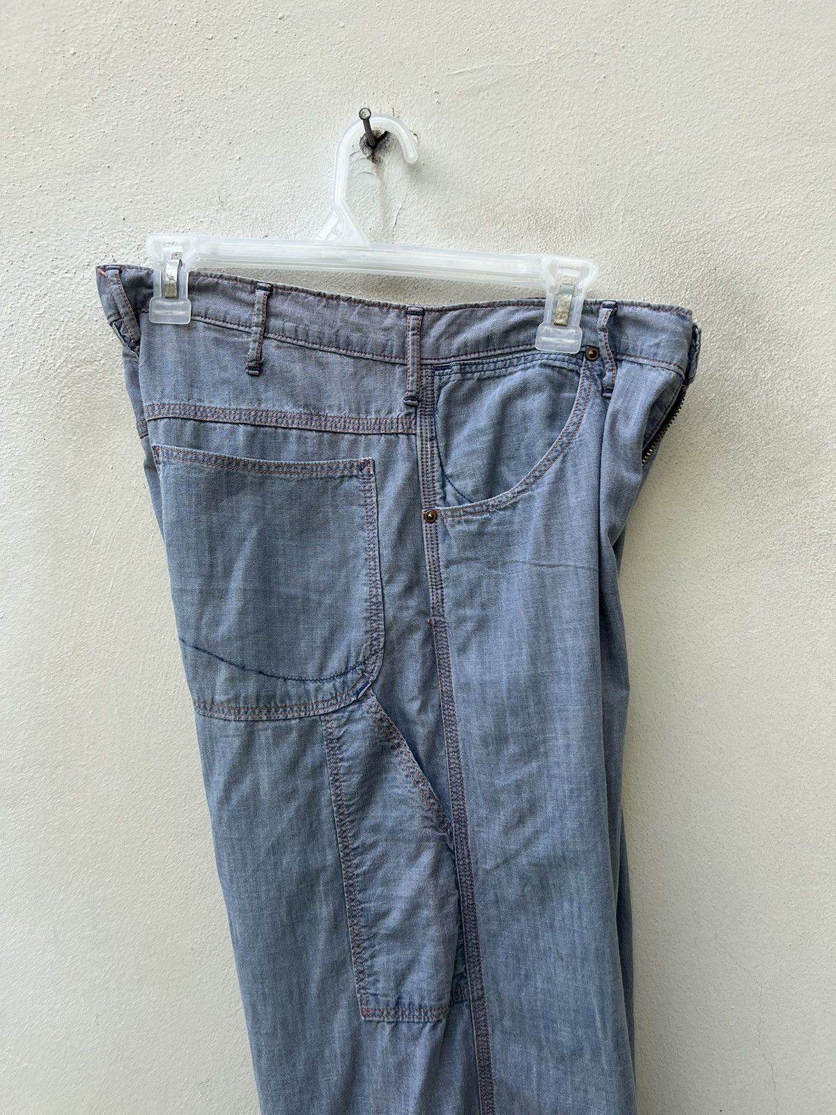 Orslow Vintage Orslow Sun Fade Chambray Carpenter Work Pant Size US 31 - 24 Thumbnail