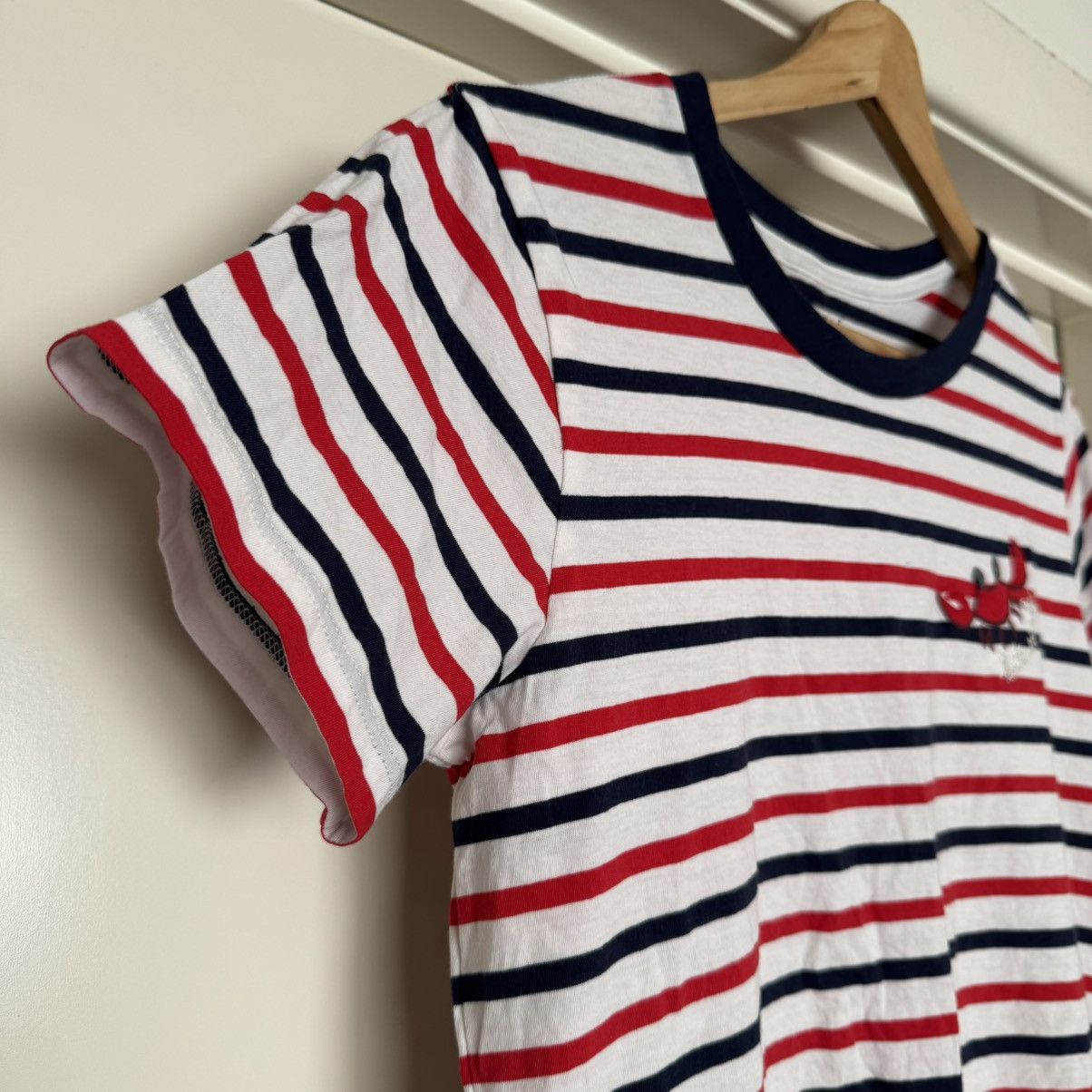 Kate Spade New logo White Red Striped T-Shirt ❣️ Size S / US 4 / IT 40 - 6 Thumbnail
