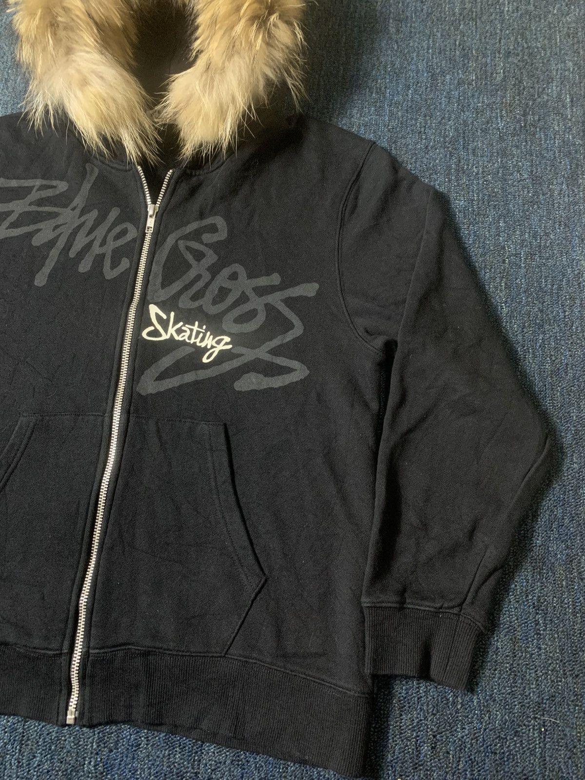 Japanese Brand Japanese Fur Bluecross Skating ziphoodie Size US M / EU 48-50 / 2 - 4 Thumbnail