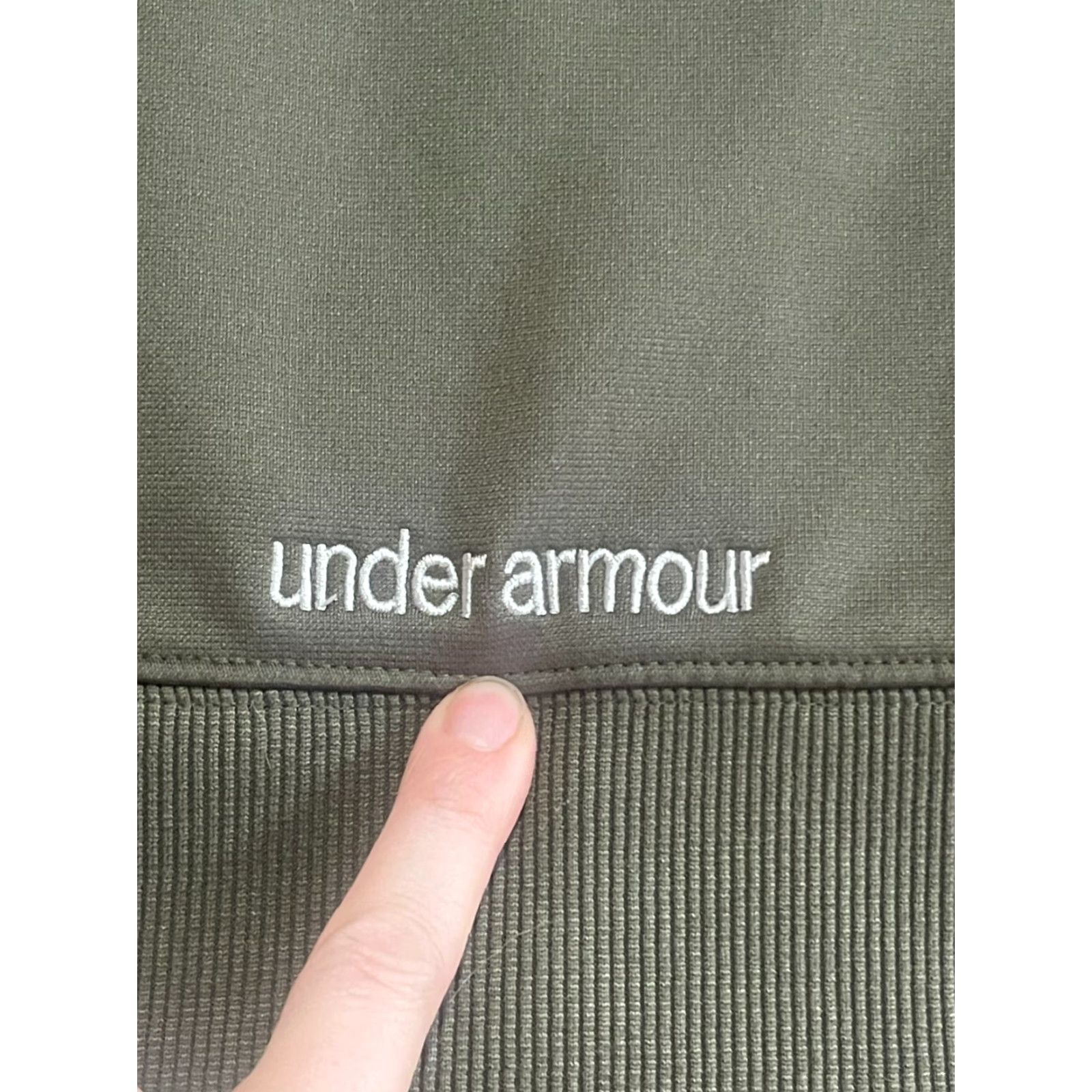 Under Armour Under armour Sweatshirt Womens Petite Small Green Full Zip Logo Regular Fit Activewear Modern Style Womens Size S / US 4 / IT 40 - 4 Thumbnail