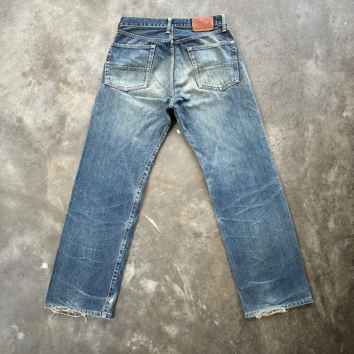 Japanese Brand Vintage Edwin 505x Distressed Faded Denim Jean Pant W29 Size US 29 - 9 Thumbnail