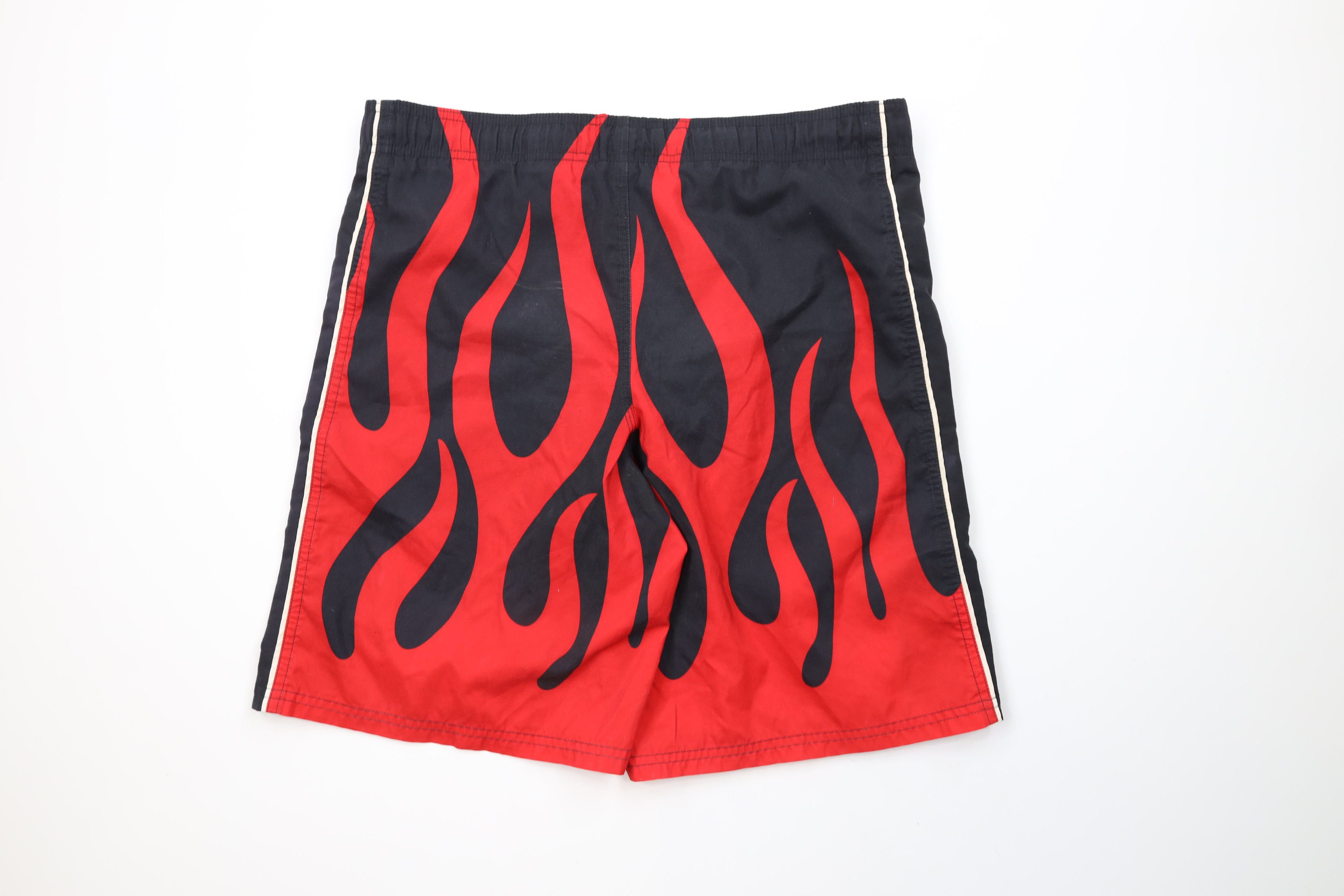 Vintage Vintage Nike Scott Mini Swoosh Fire Flames Lined Shorts Size US 30 / EU 46 - 11 Thumbnail