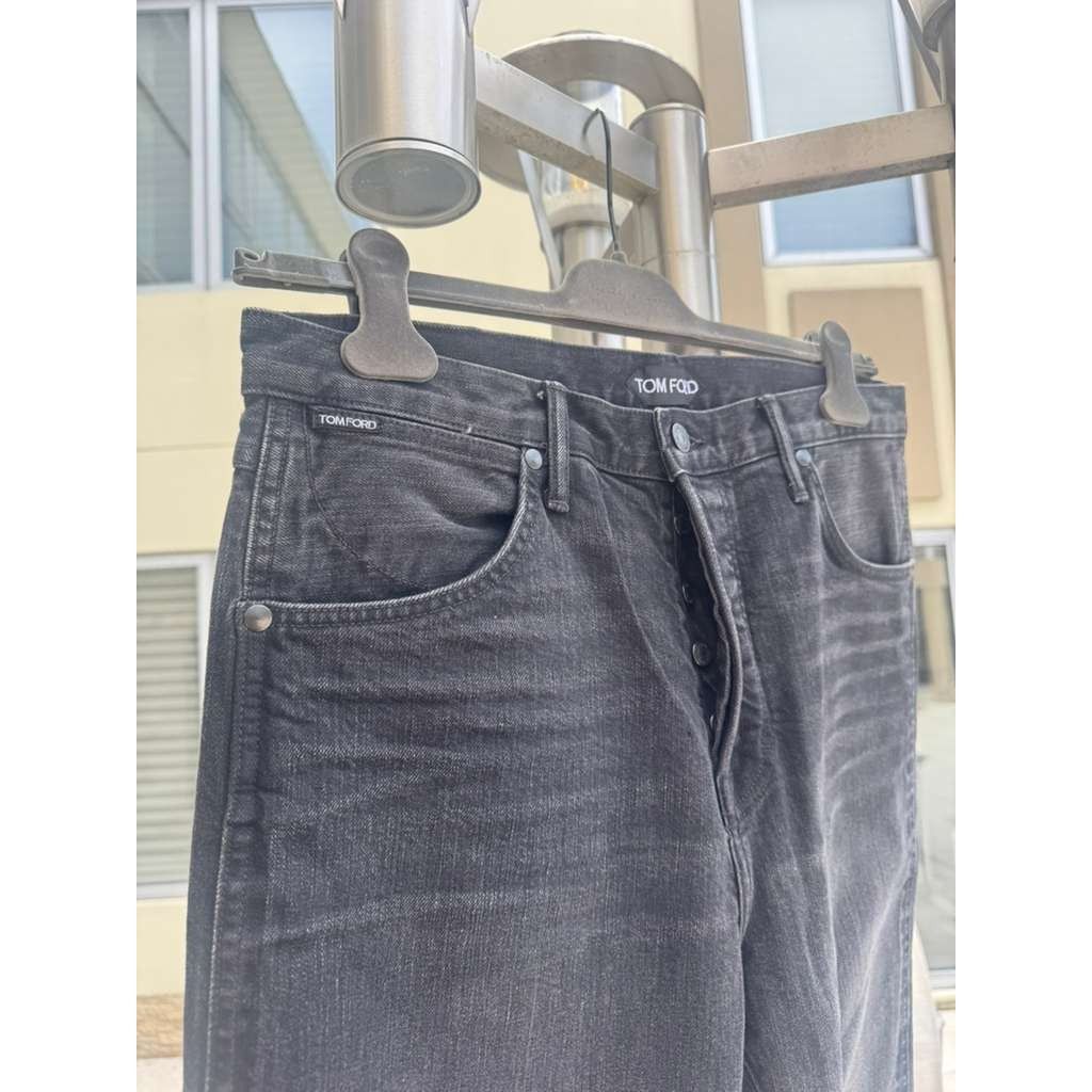 Tom Ford o1rshd1 Tapered Denim Jeans in Black Size US 33 - 4 Thumbnail