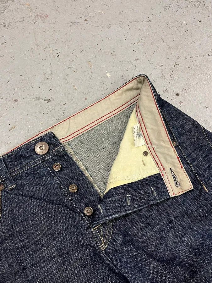 Marithe + Francois Girbaud SS2006 Marithé + François Girbaud Navy Structural Brut Denim Jeans Size US 34 / EU 50 - 11 Thumbnail