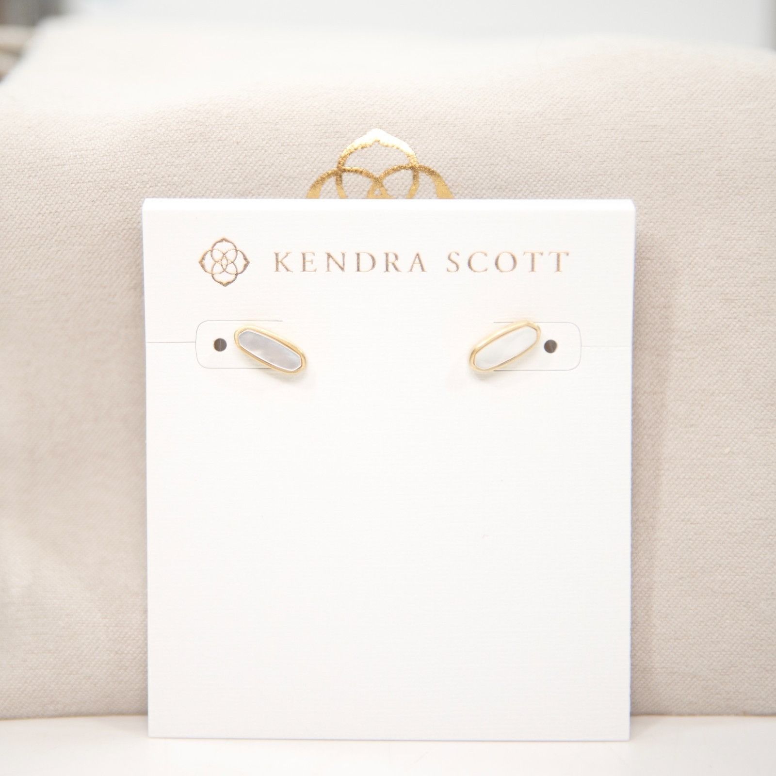 Kendra Scott Kendra Scott Mae Gold Plated Mother of Pearl Mini Stud Earri Size ONE SIZE - 4 Thumbnail