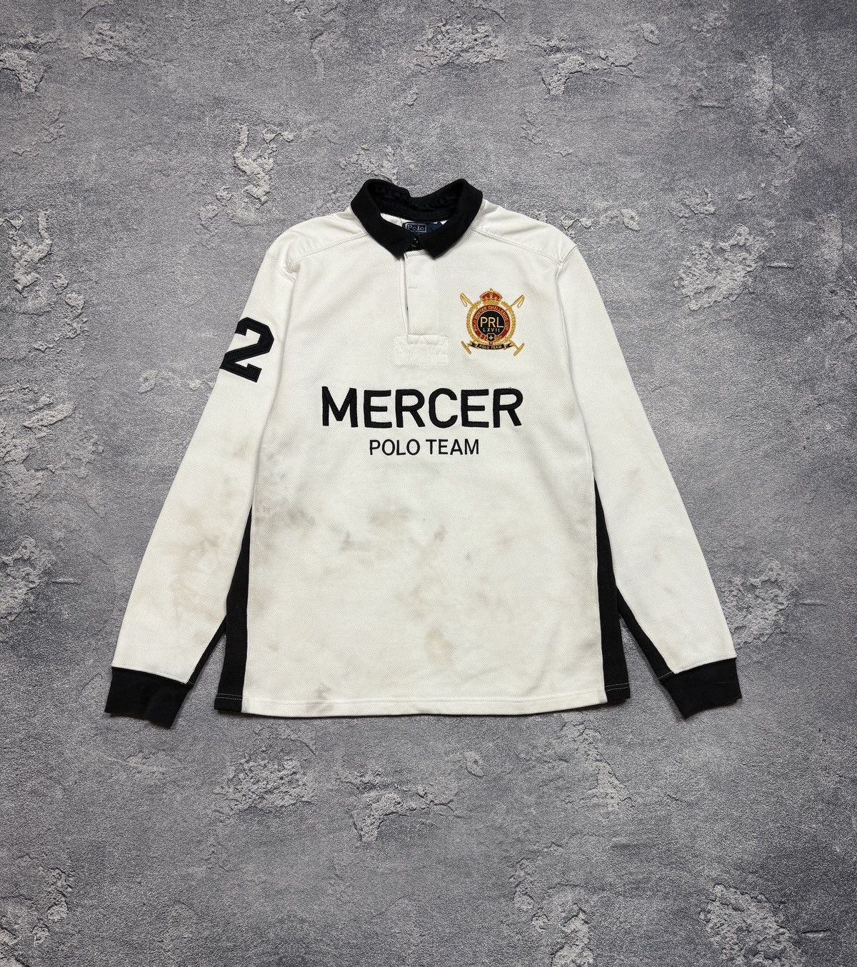 Vintage Rare Vintage Polo Ralph Lauren Mercer Polo Team Rugby Size US L / EU 52-54 / 3 - 1 Thumbnail